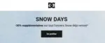 DC Shoes -30% suppl&eacute;mentaires sur tout l'univers Snow d&eacute;j&agrave; remis&eacute; - au 28.02.2026