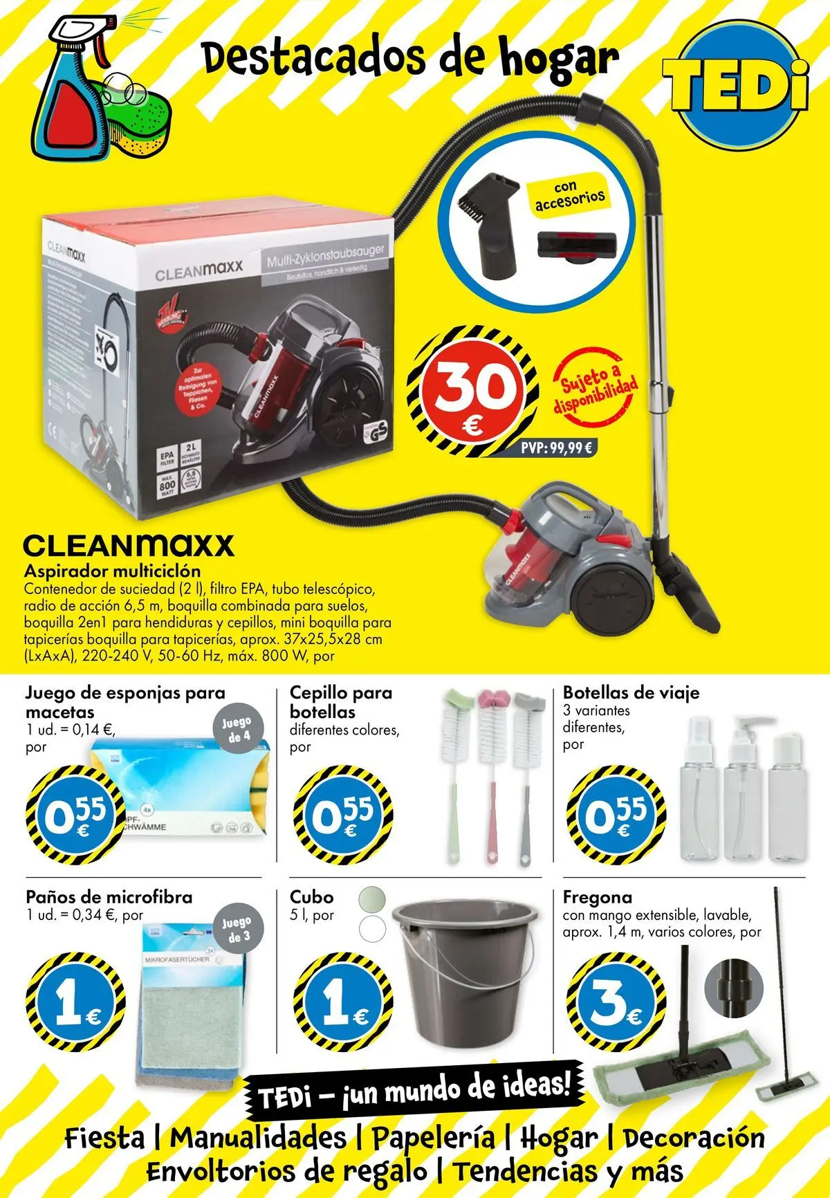 TEDi - Nueva apertura 26/02/2026 - 05/03/2026 | Página: 8 | Productos: Cepillo, Radio, Ρούτερ, Aspirador