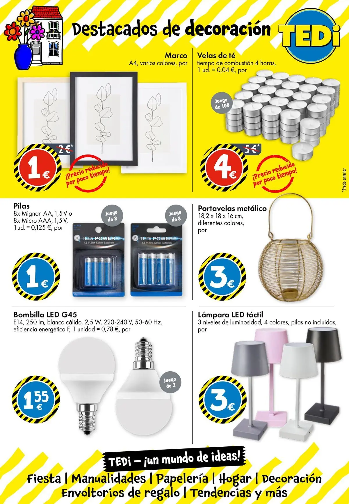 TEDi - Nueva apertura 26/02/2026 - 05/03/2026 | Página: 13 | Productos: Té, Marco, Βραχιόλι, Lámpara