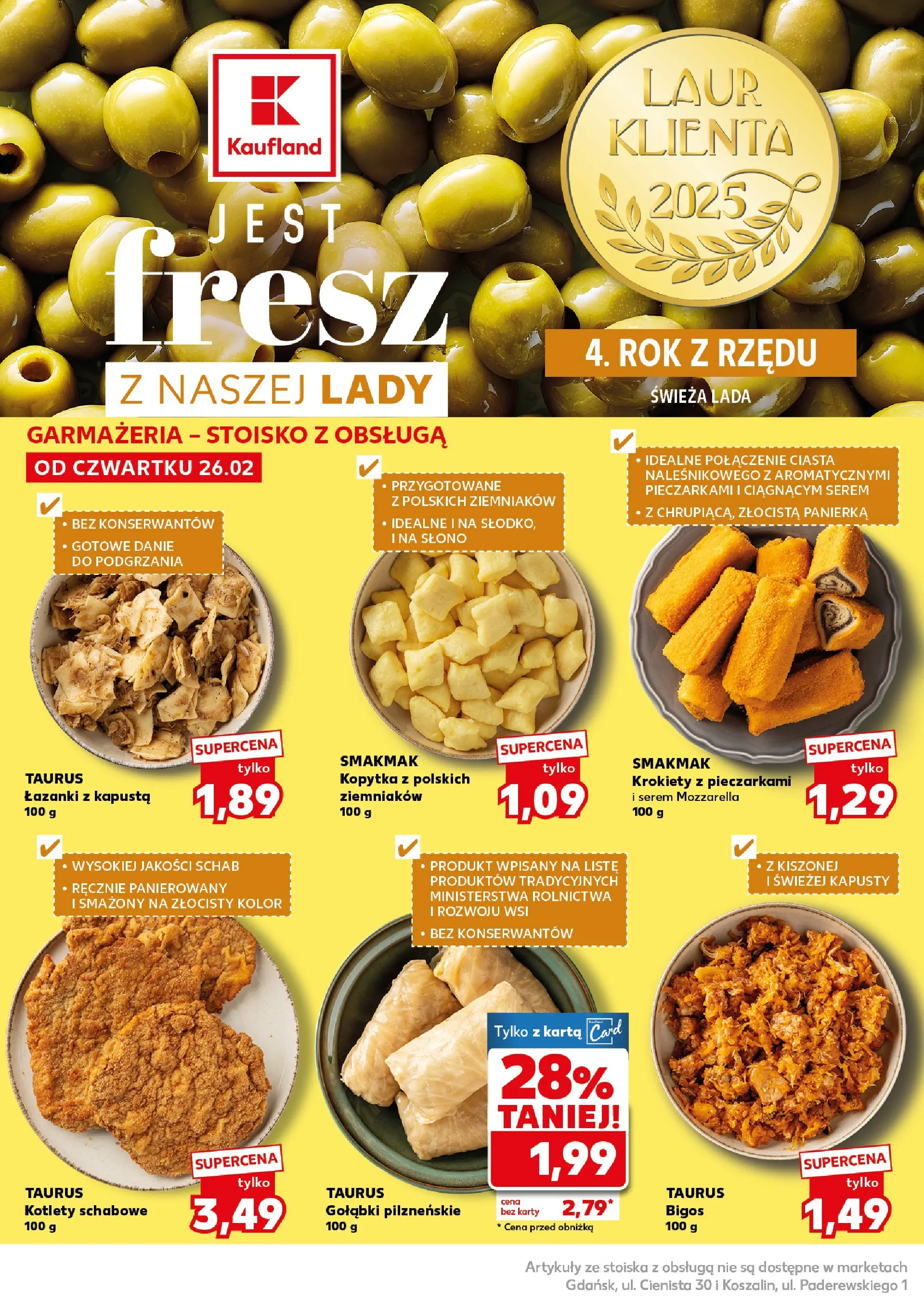 Kaufland gazetka - Mocny start od 02.03.2026 - od jutra PDF | Strona: 12 | Produkty: Schab, Mozzarella, Kopytka, Kotlety