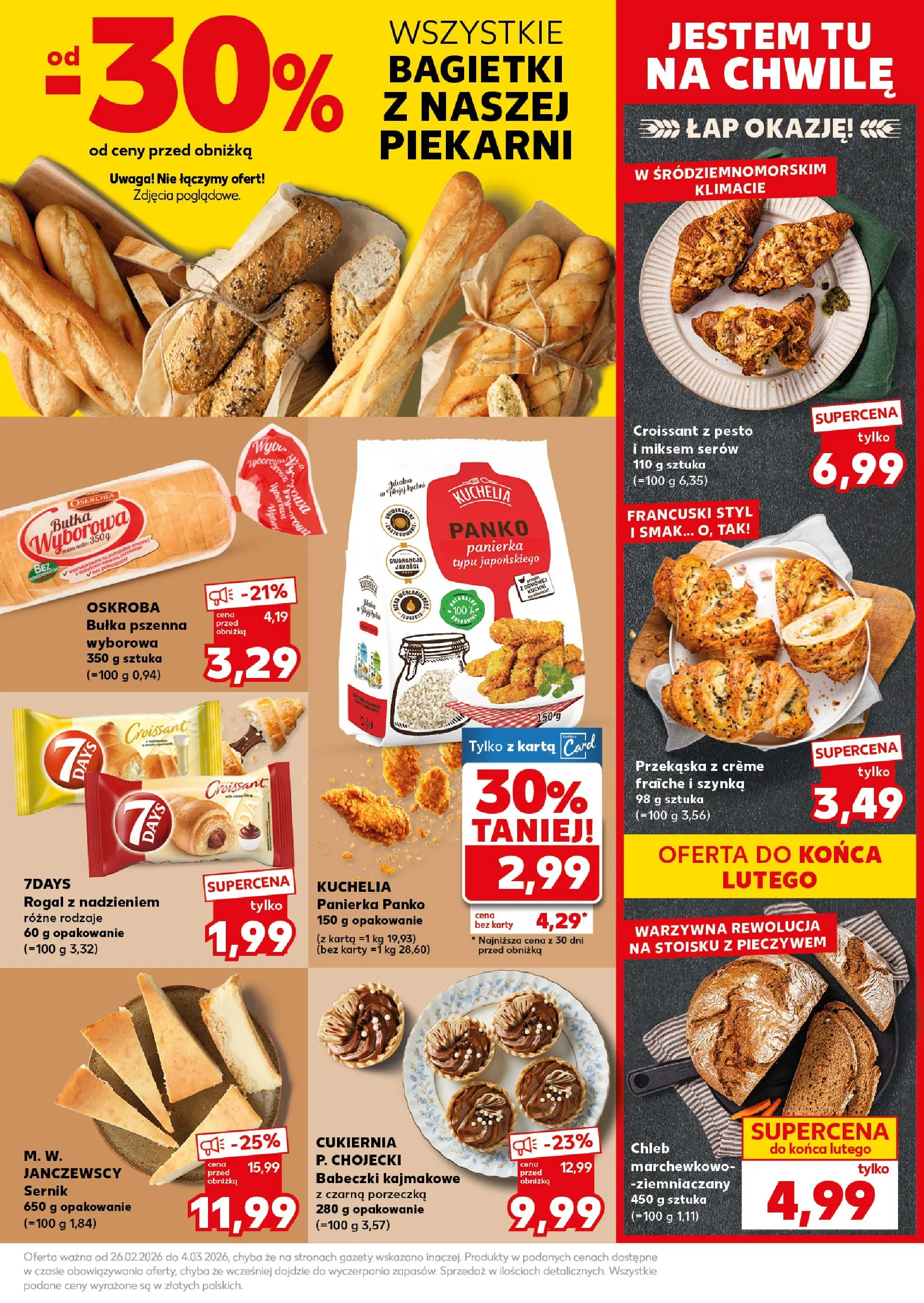 Kaufland gazetka - Mocny start od 02.03.2026 - od jutra PDF | Strona: 15 | Produkty: Szynka, Pesto, Panierka panko, Bułka pszenna