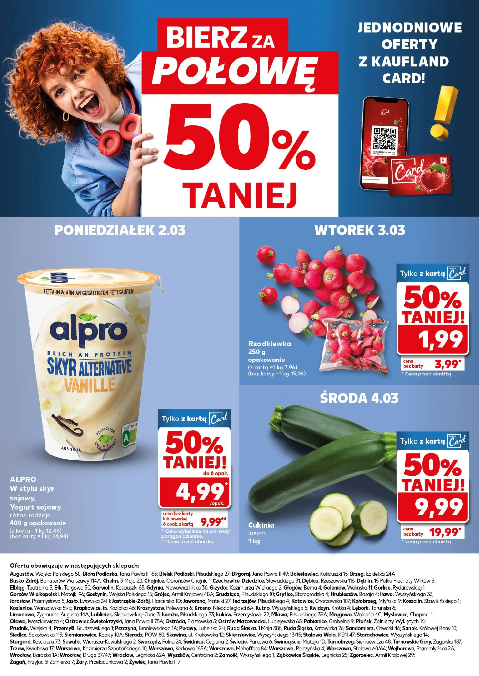 Kaufland gazetka - Mocny start od 02.03.2026 - od jutra PDF | Strona: 28 | Produkty: Karta, Cukinia, Soja, Skyr