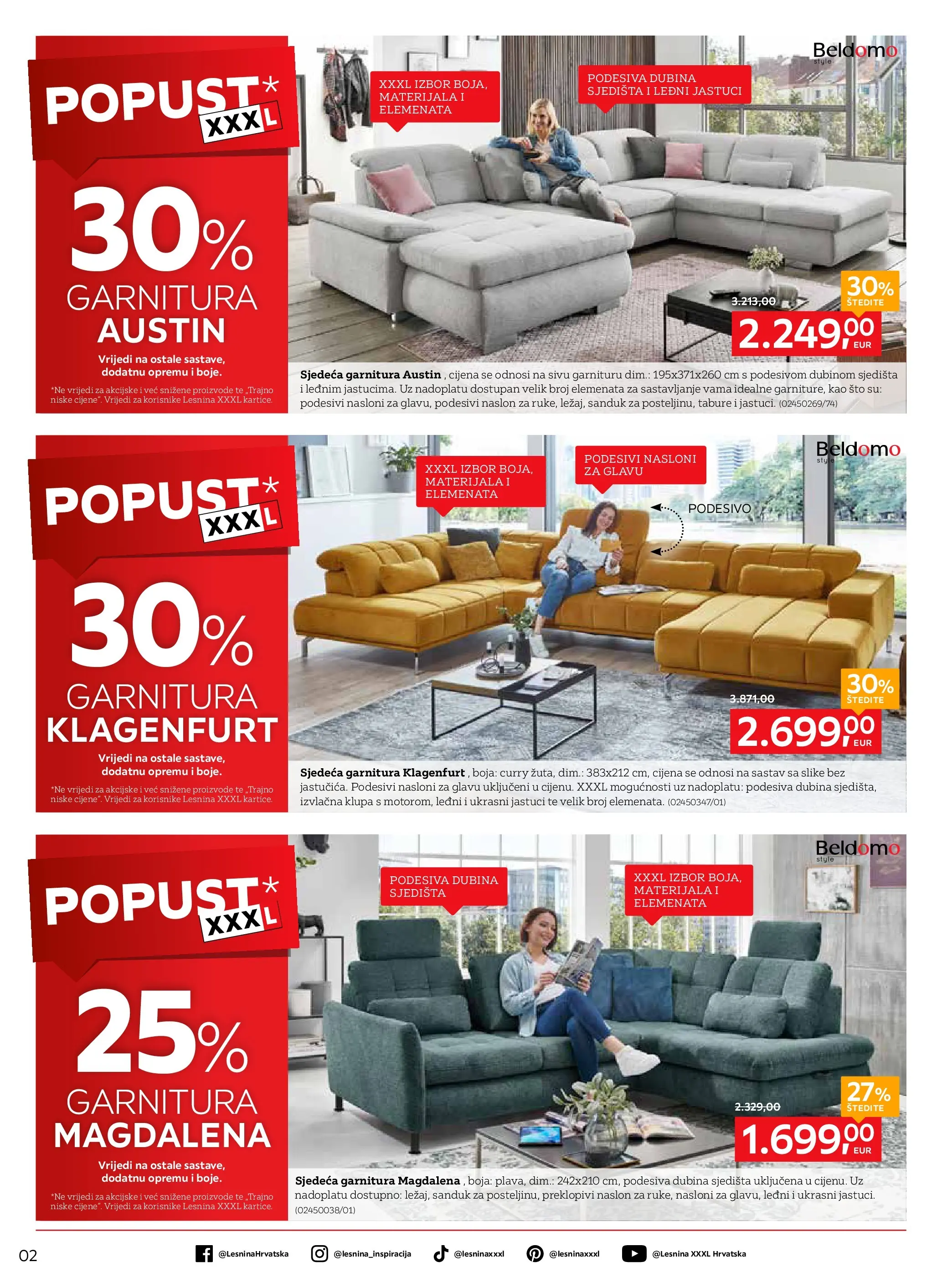 Lesnina - Lesnina XXXL: Funkcionalno i udobno katalog do 26.03.2026 novi od 23.02.2026 na listanje > letak digitalni | Stranica: 2 | Proizvodi: Tabure, Ukrasni jastuci, Curry