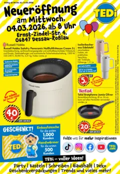 TEDi - TEDi Neueröffnung Dessau-Roßlau ab 04.03.2026 gültig