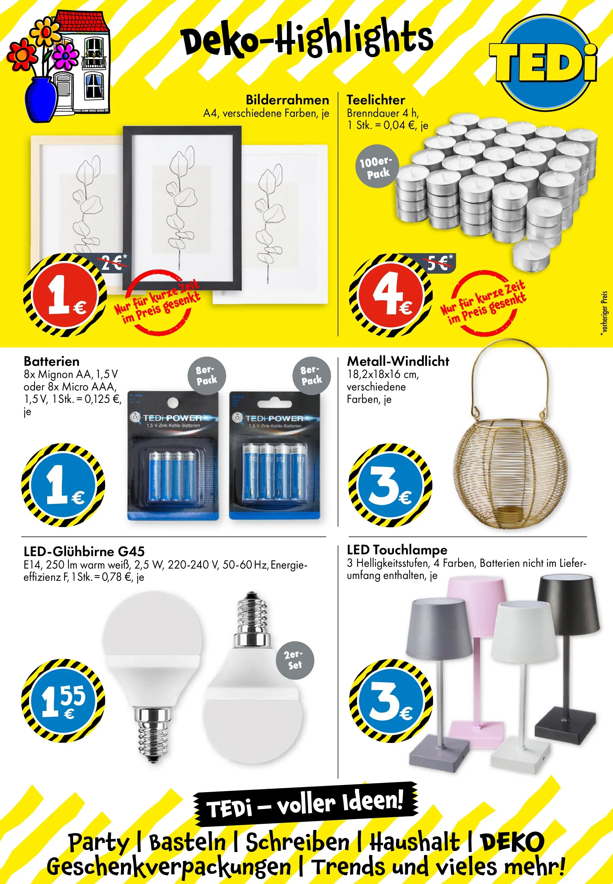 TEDi - TEDi Neueröffnung Dessau-Roßlau (ab 04.03.2026) zum Blättern | Seite: 13 | Produkte: Batterien, Bilderrahmen