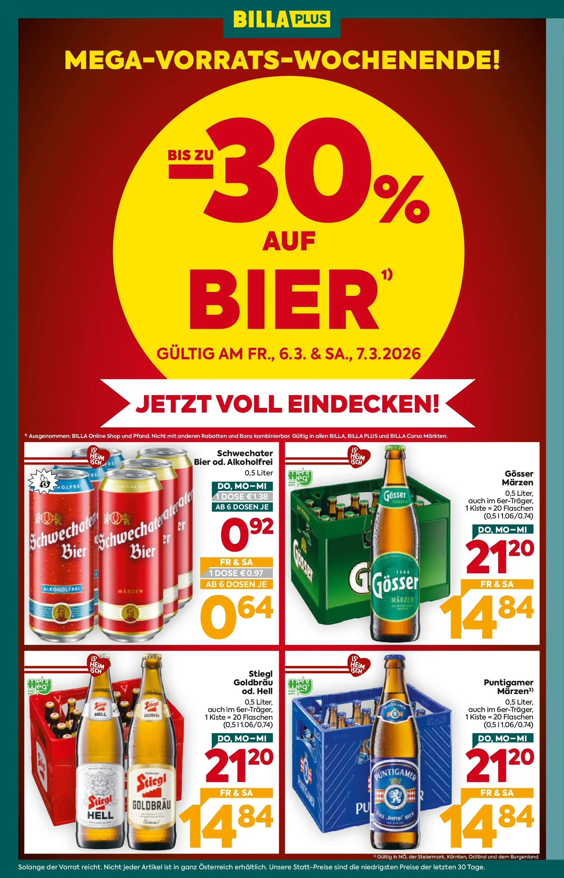Billa Plus Flugblatt - Niederösterreich von 05.03.2026 - Aktuelle Angebote | Seite: 2 | Produkte: Bier