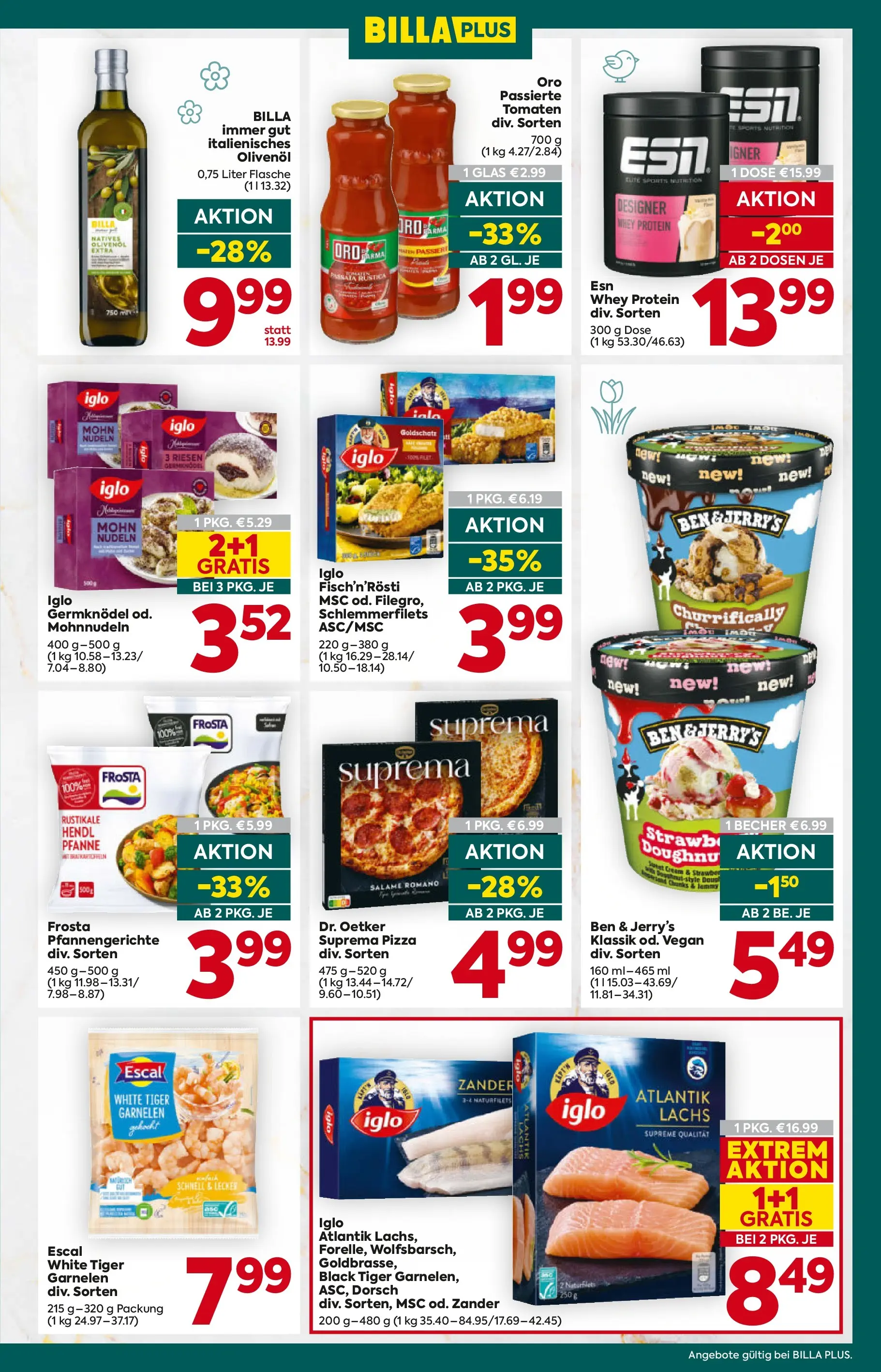 Billa Plus Flugblatt - Niederösterreich von 05.03.2026 - Aktuelle Angebote | Seite: 11 | Produkte: Pizza, Tomaten, Nudeln