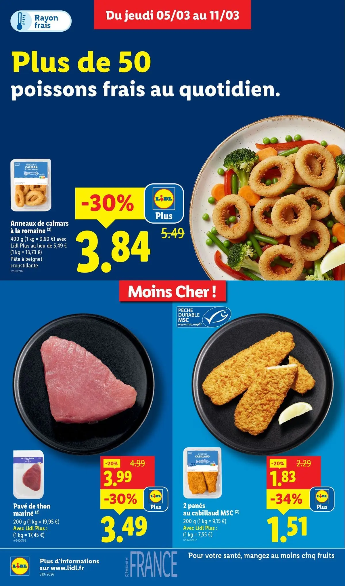 Catalogue LIDL du 05/03/2026 | Promo prospectus en ligne | Page: 8 | Produits: Pêche, Thon Catalogue LIDL du 05/03/2026 | Promo prospectus en ligne | Page: 8 | Produits: Pêche, Thon
