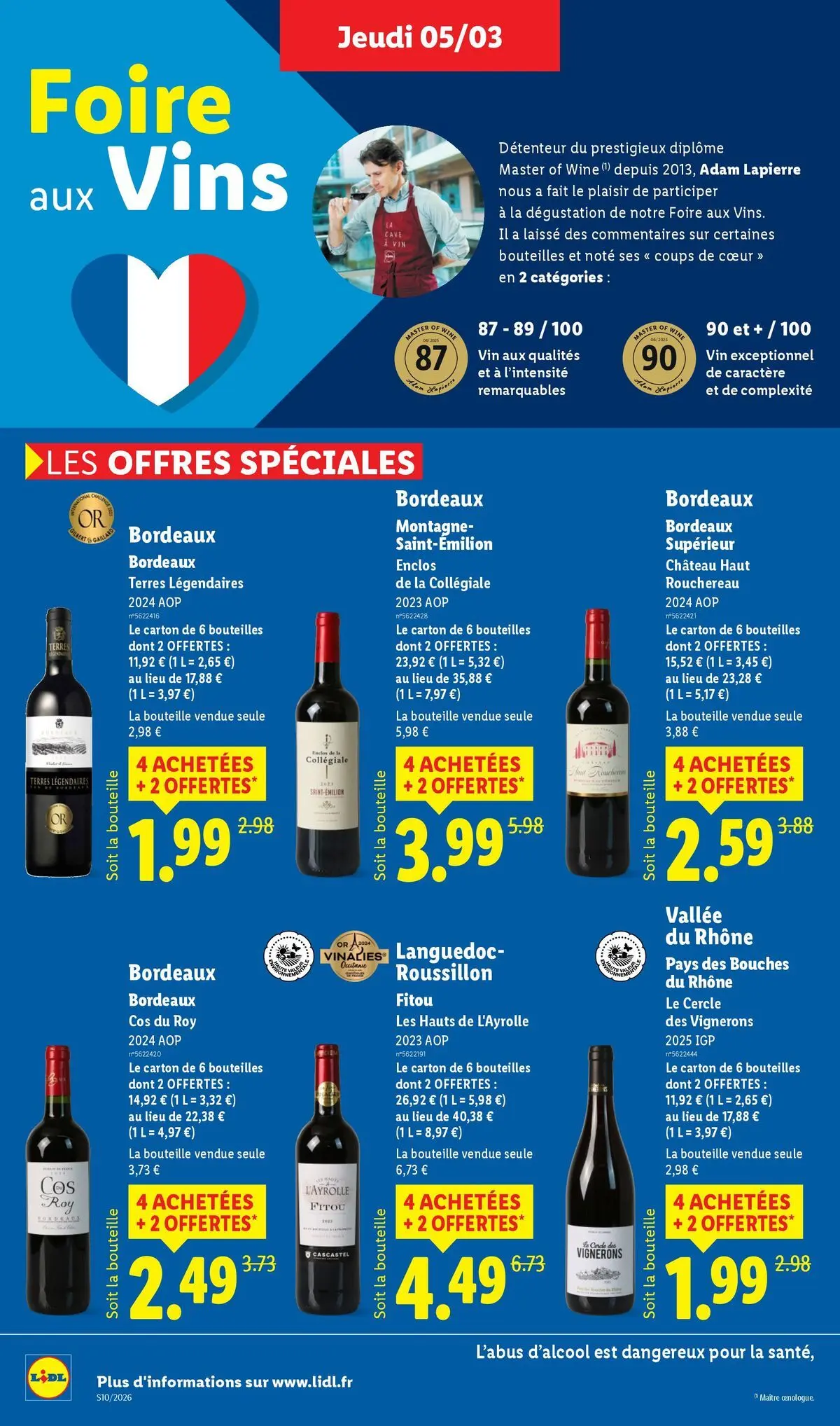 Catalogue LIDL du 05/03/2026 | Promo prospectus en ligne | Page: 16 | Produits: Vin Catalogue LIDL du 05/03/2026 | Promo prospectus en ligne | Page: 16 | Produits: Vin
