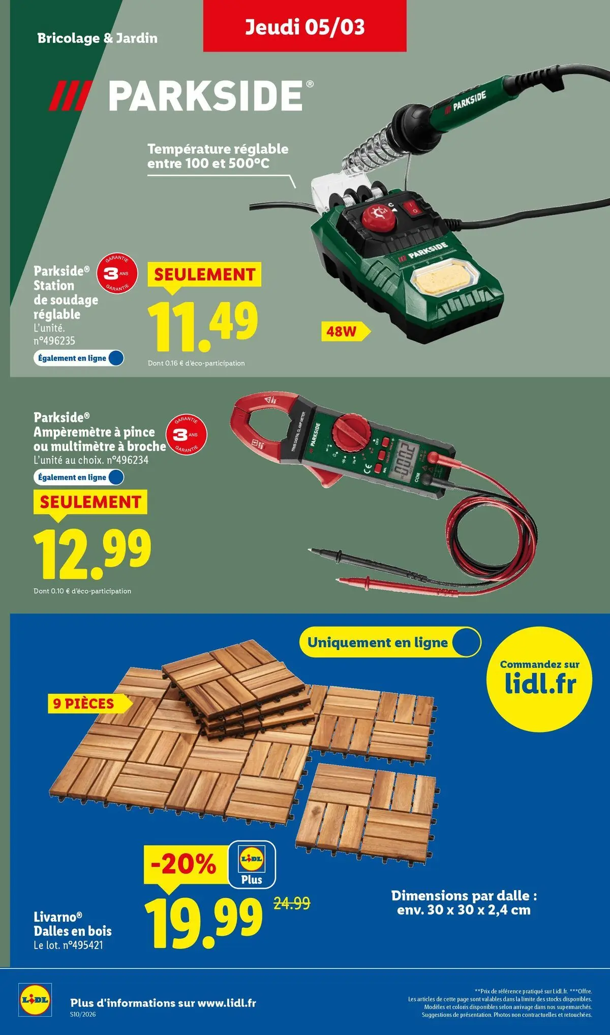 Catalogue LIDL du 05/03/2026 | Promo prospectus en ligne | Page: 38 Catalogue LIDL du 05/03/2026 | Promo prospectus en ligne | Page: 38