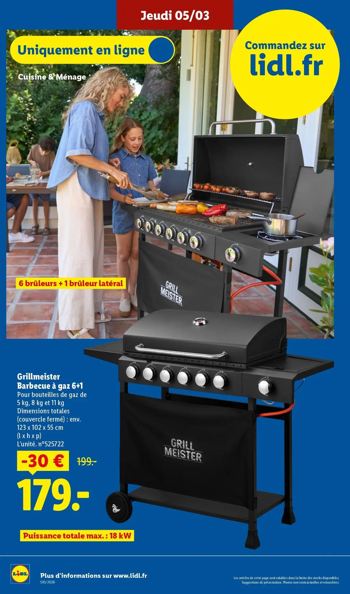 Catalogue LIDL du 05/03/2026 | Promo prospectus en ligne | Page: 46 | Produits: Barbecue, Grill Catalogue LIDL du 05/03/2026 | Promo prospectus en ligne | Page: 46 | Produits: Barbecue, Grill