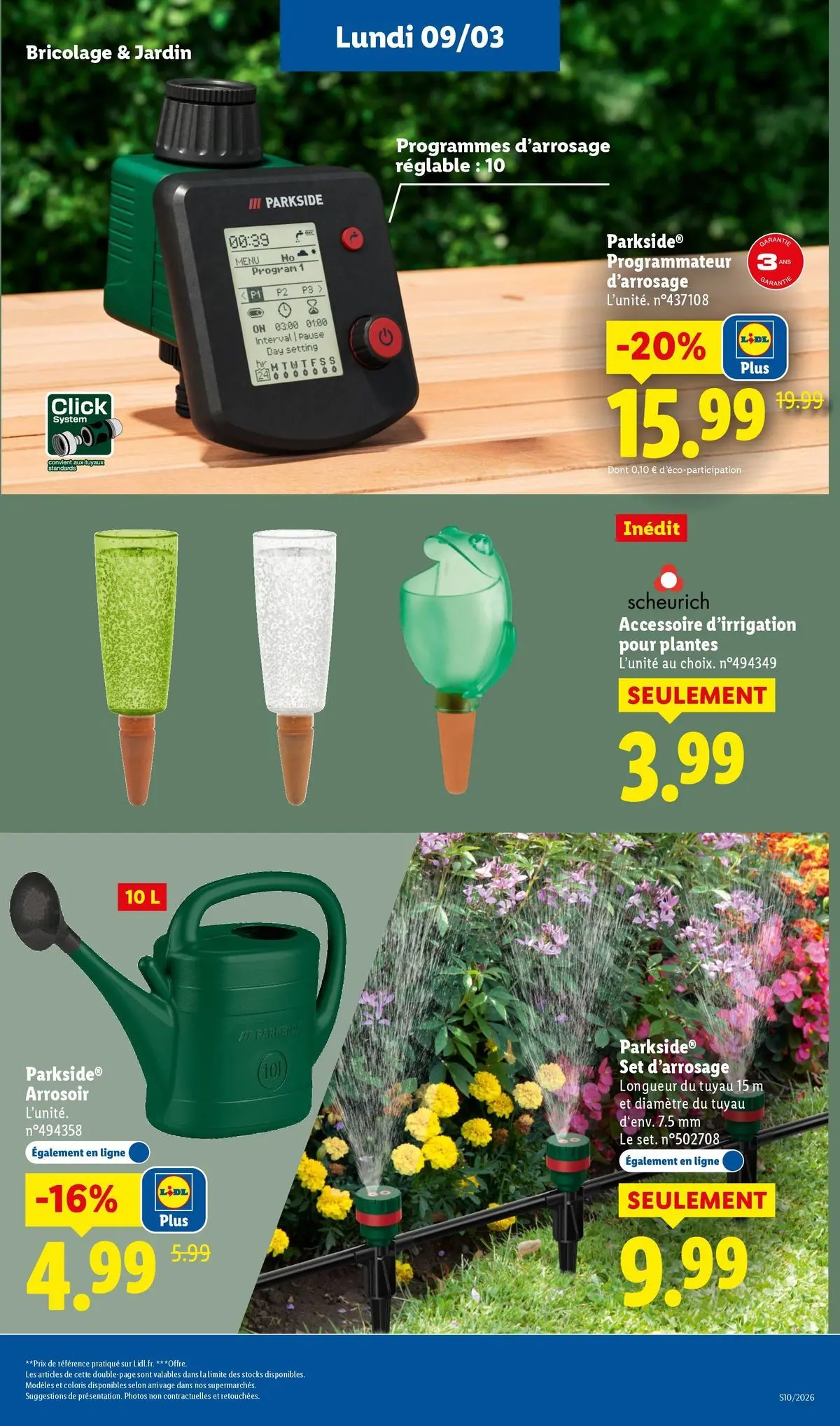 Catalogue LIDL du 05/03/2026 | Promo prospectus en ligne | Page: 55 | Produits: Plantes, Tuyau, Arrosoir Catalogue LIDL du 05/03/2026 | Promo prospectus en ligne | Page: 55 | Produits: Plantes, Tuyau, Arrosoir