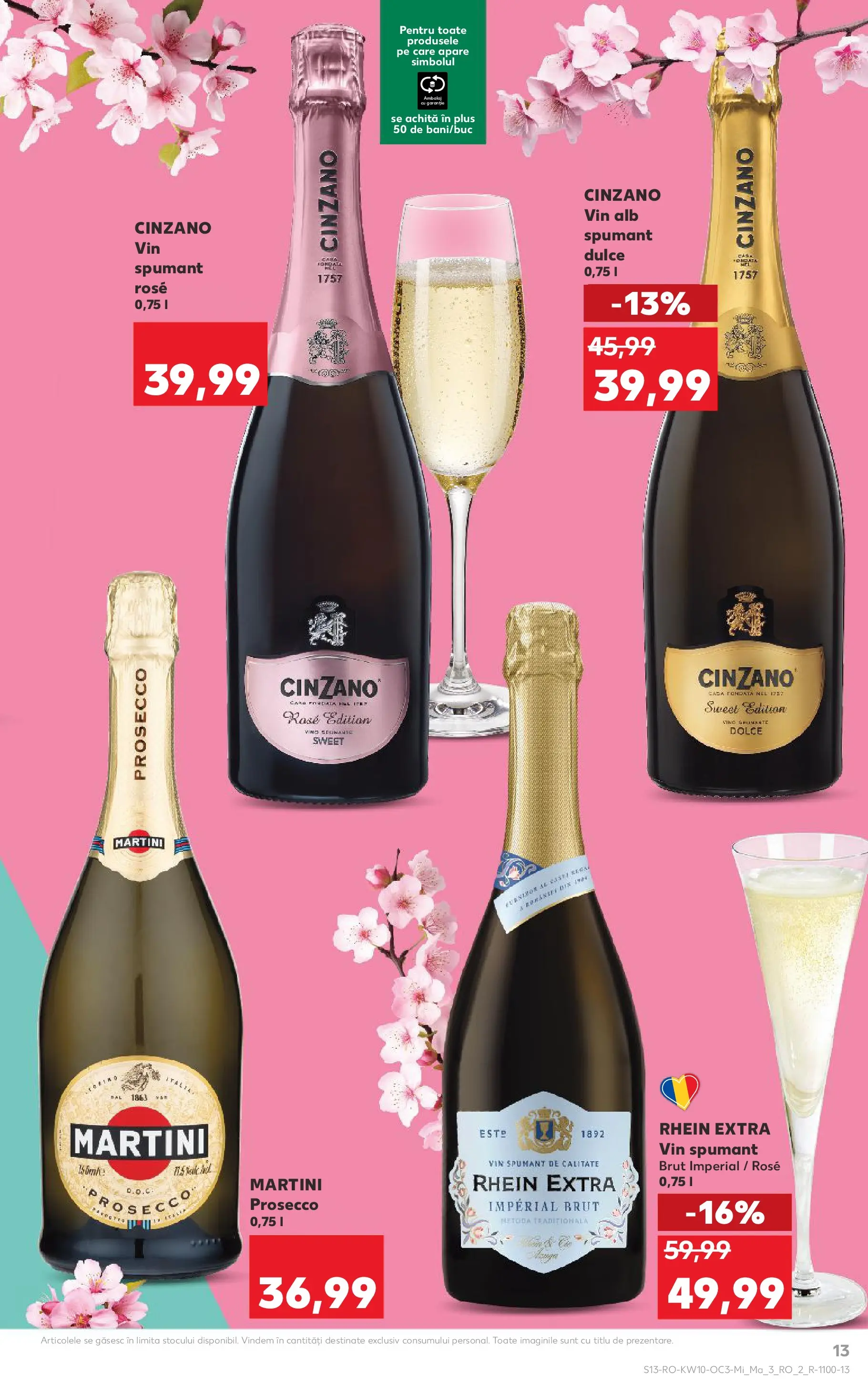 Kaufland Zalau 04.03.2026 - Revista si Oferta | Pagină: 13 | Produse: Ekmek tahtası, Yulaf, Prosecco, Vin