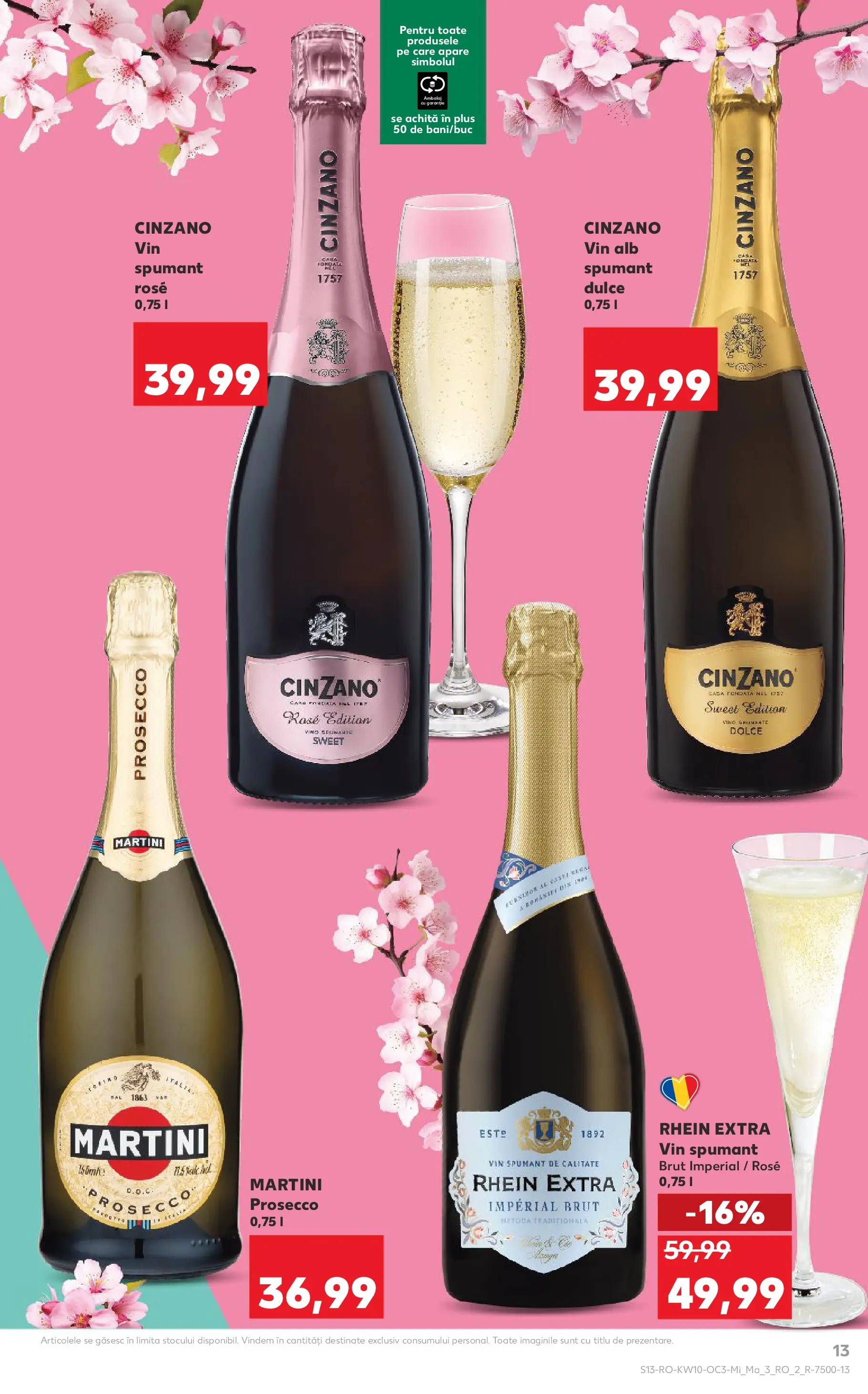 Kaufland Viseu de Sus 04.03.2026 - Revista si Oferta | Pagină: 13 | Produse: Ekmek tahtası, Yulaf, Prosecco, Vin