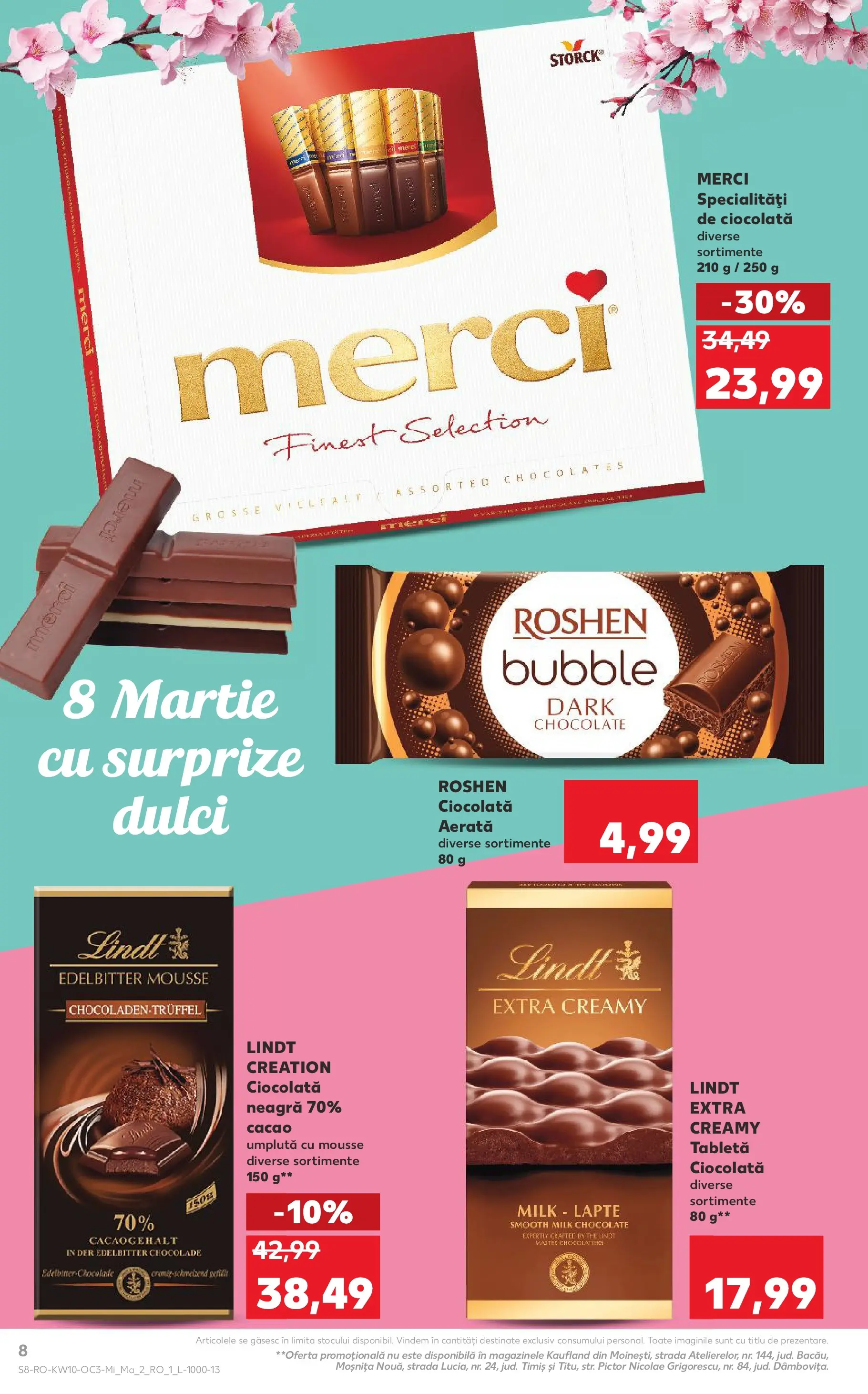 Kaufland Brașov 04.03.2026 - Revista si Oferta | Pagină: 8 | Produse: Tabletă, Lapte, Ciocolată, Cacao