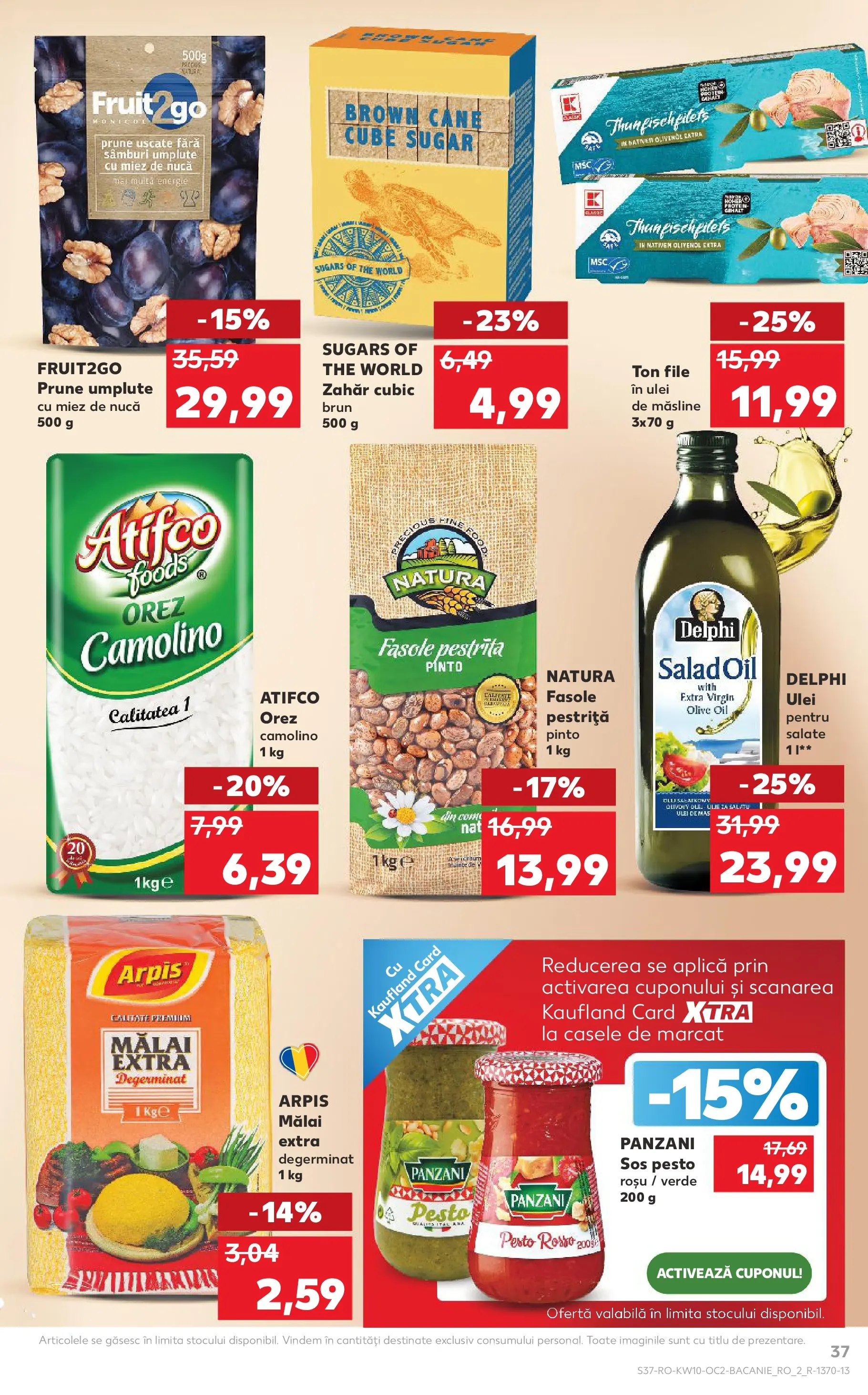Kaufland Codlea 04.03.2026 - Revista si Oferta | Pagină: 37 | Produse: Ulei, Prune, Mălai, Sos