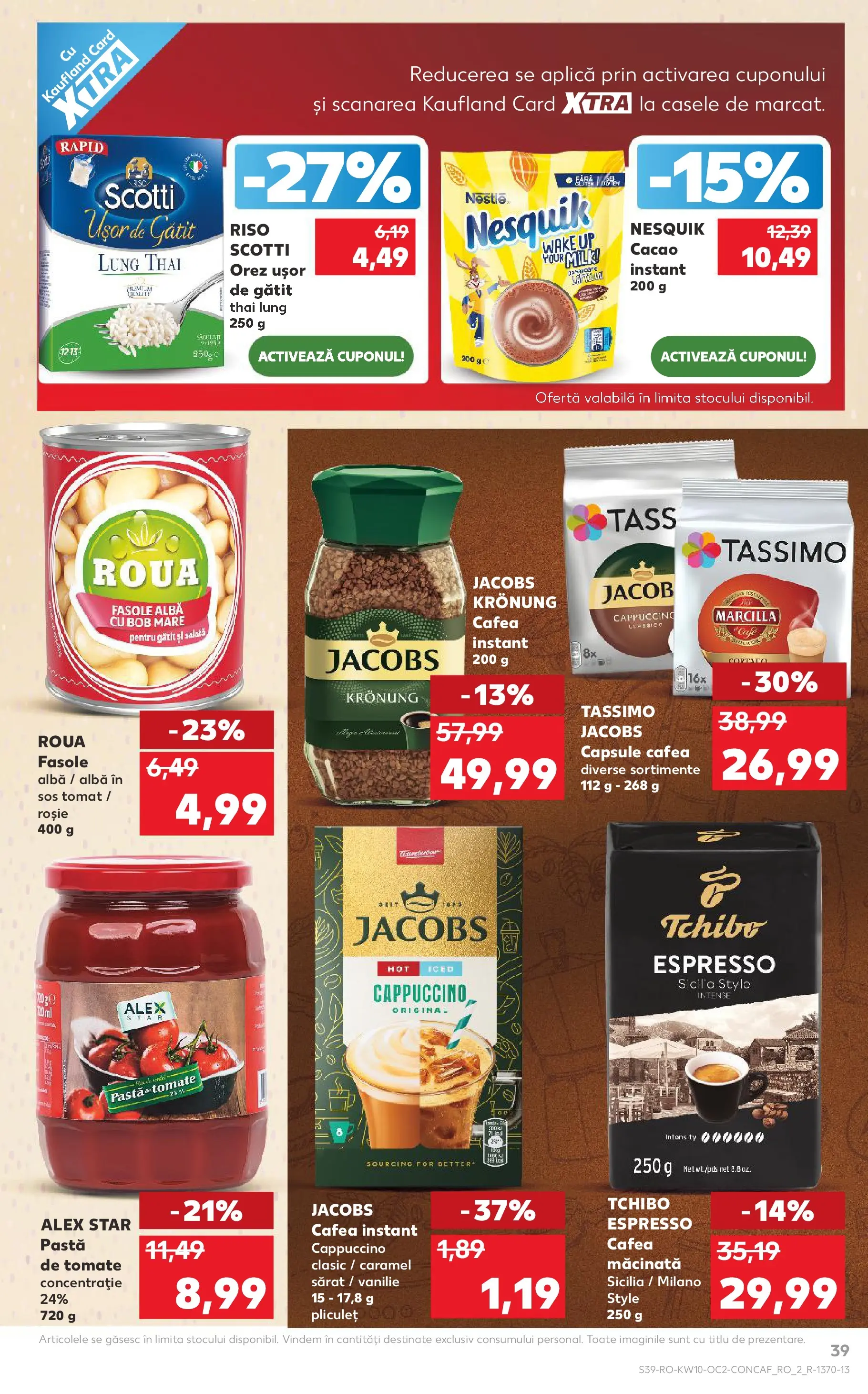 Kaufland Codlea 04.03.2026 - Revista si Oferta | Pagină: 39 | Produse: Köpek çiti, Pastă de tomate, Paste, Fasole albă