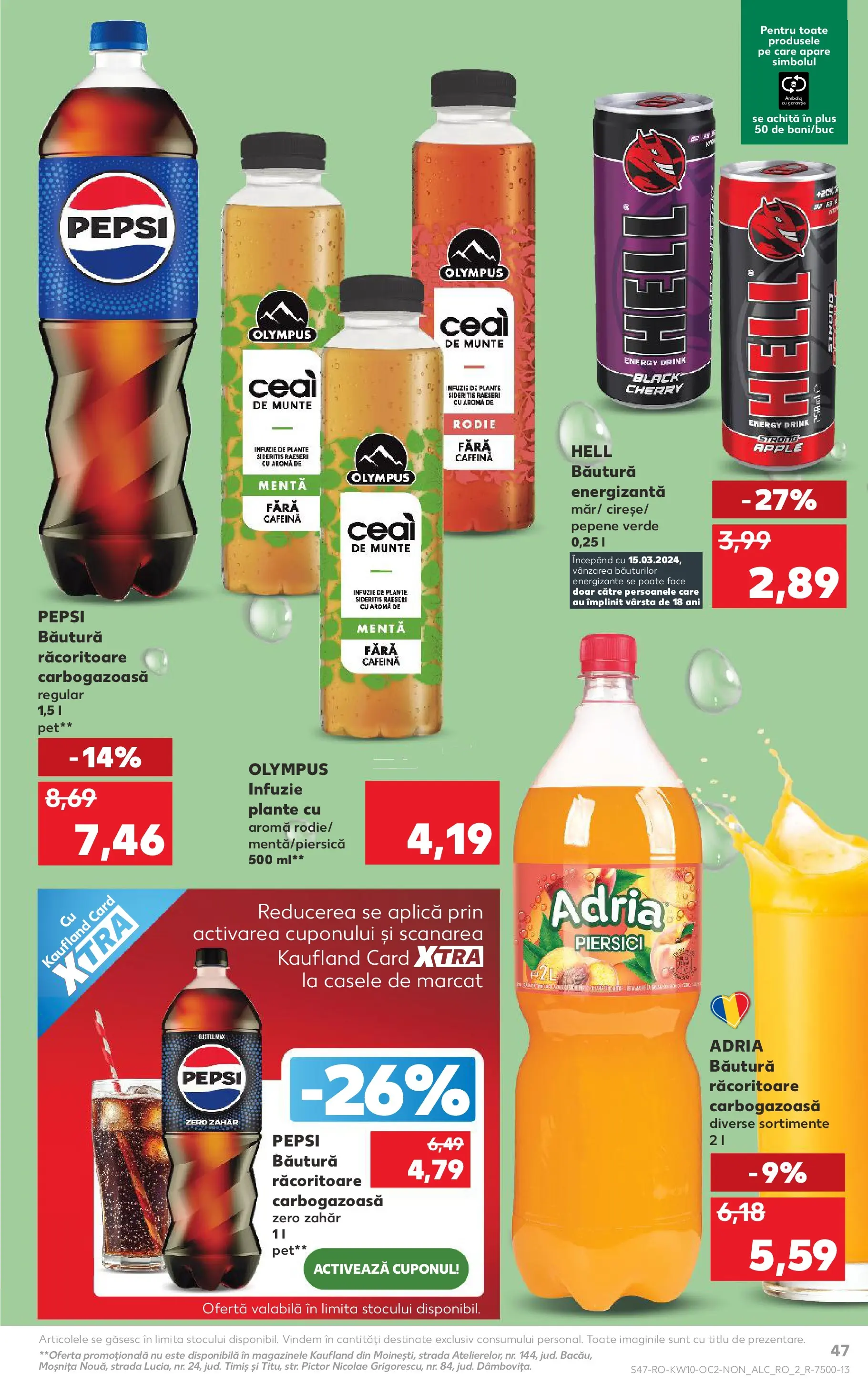Kaufland Viseu de Sus 04.03.2026 || Revista si Oferte | Pagină: 47 | Produse: Pepene Verde, Apple, Băutură energizantă, Ceai Kaufland Viseu de Sus 04.03.2026 - Revista si Oferta | Pagină: 47 | Produse: Pepene Verde, Apple, Băutură energizantă, Ceai