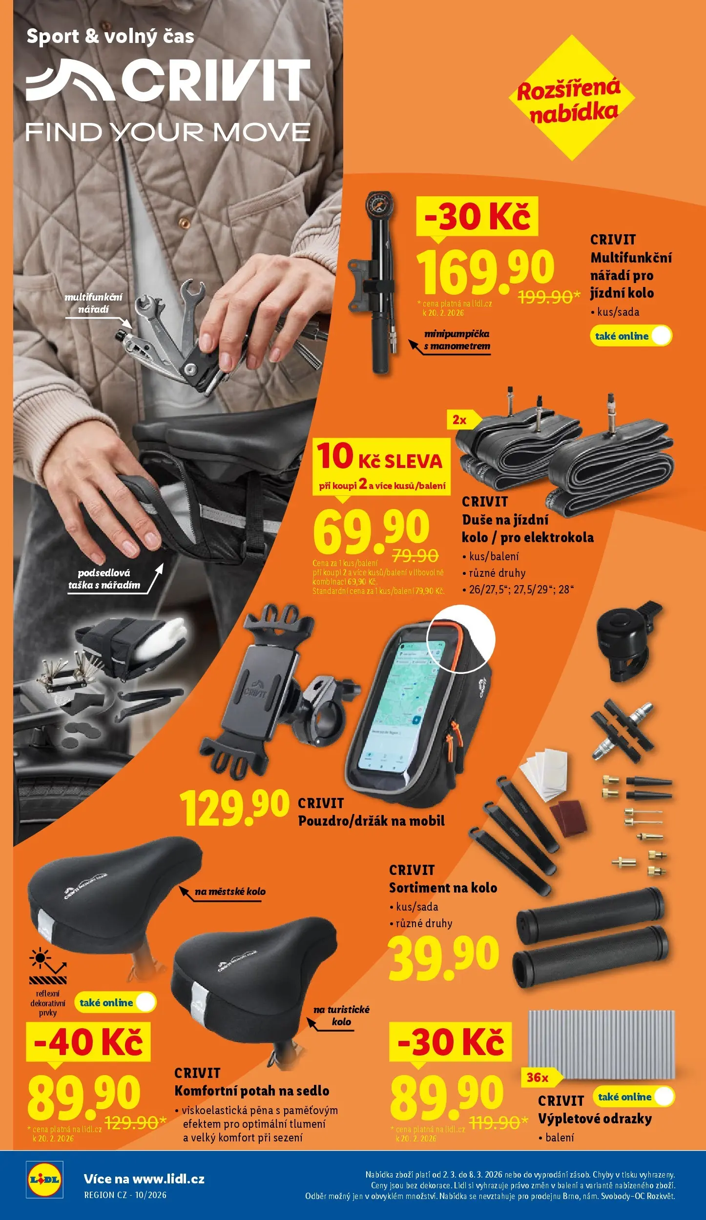 Lidl leták od 01.03.2026 - Nový akční leták | Strana: 36 | Produkty: Kolo, Taška, Nářadí