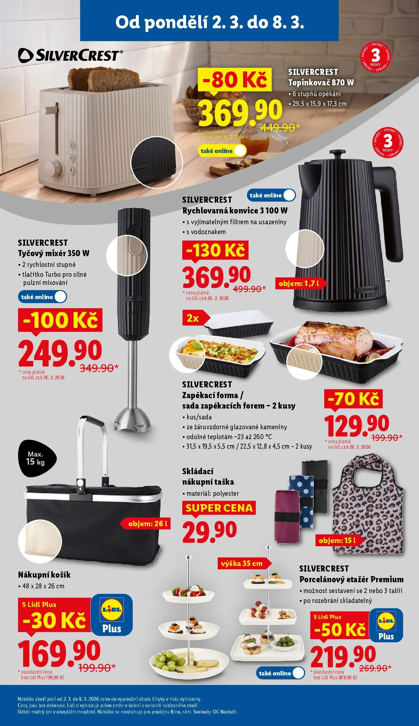 Lidl leták od 01.03.2026 - Nový akční leták | Strana: 41 | Produkty: Taška, Konvice, Rychlovarná konvice, Mixér