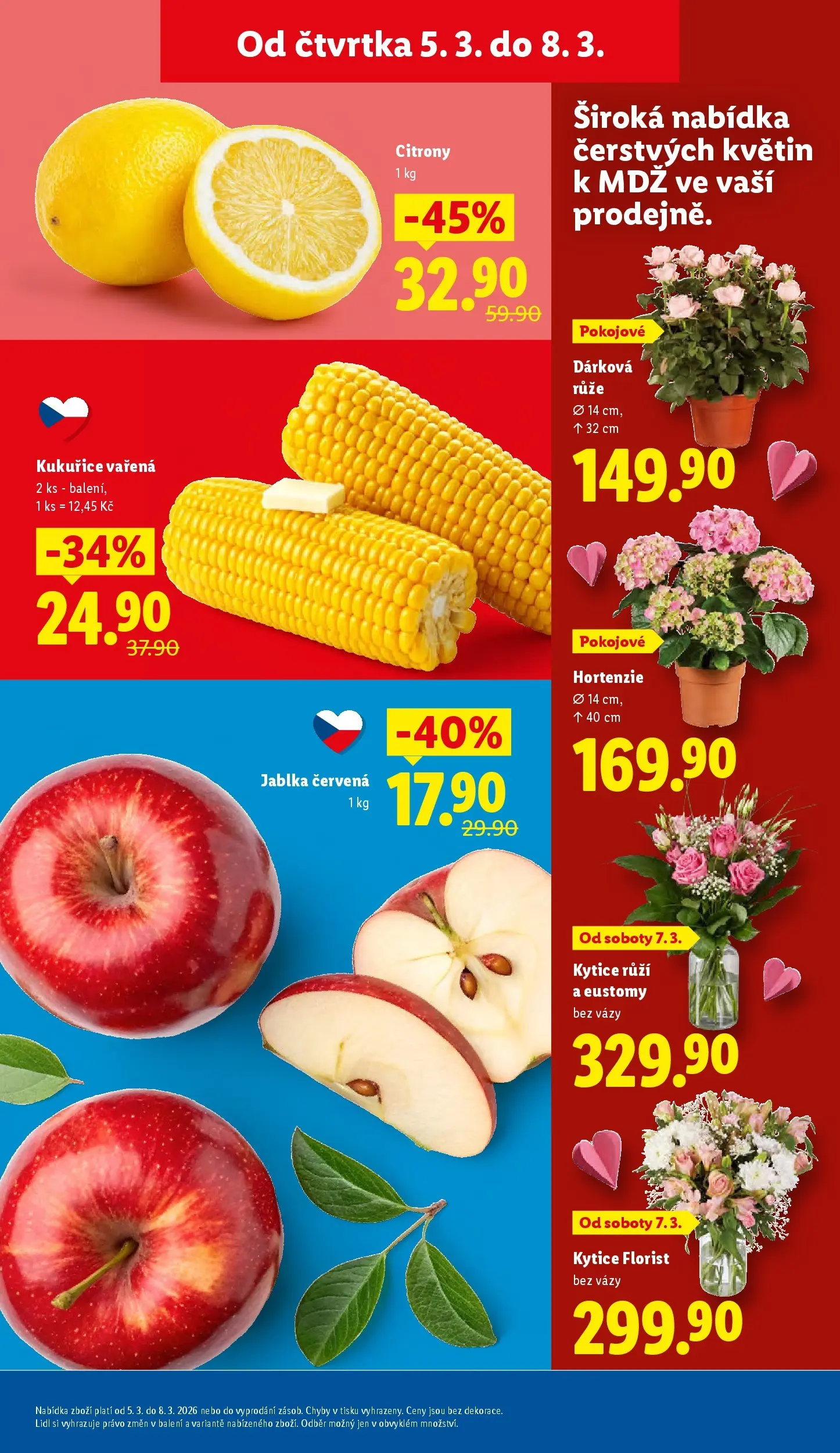 Lidl leták od 04.03.2026 - Nový akční leták | Strana: 11 | Produkty: Jablka, Citróny, Vázy, Kytice