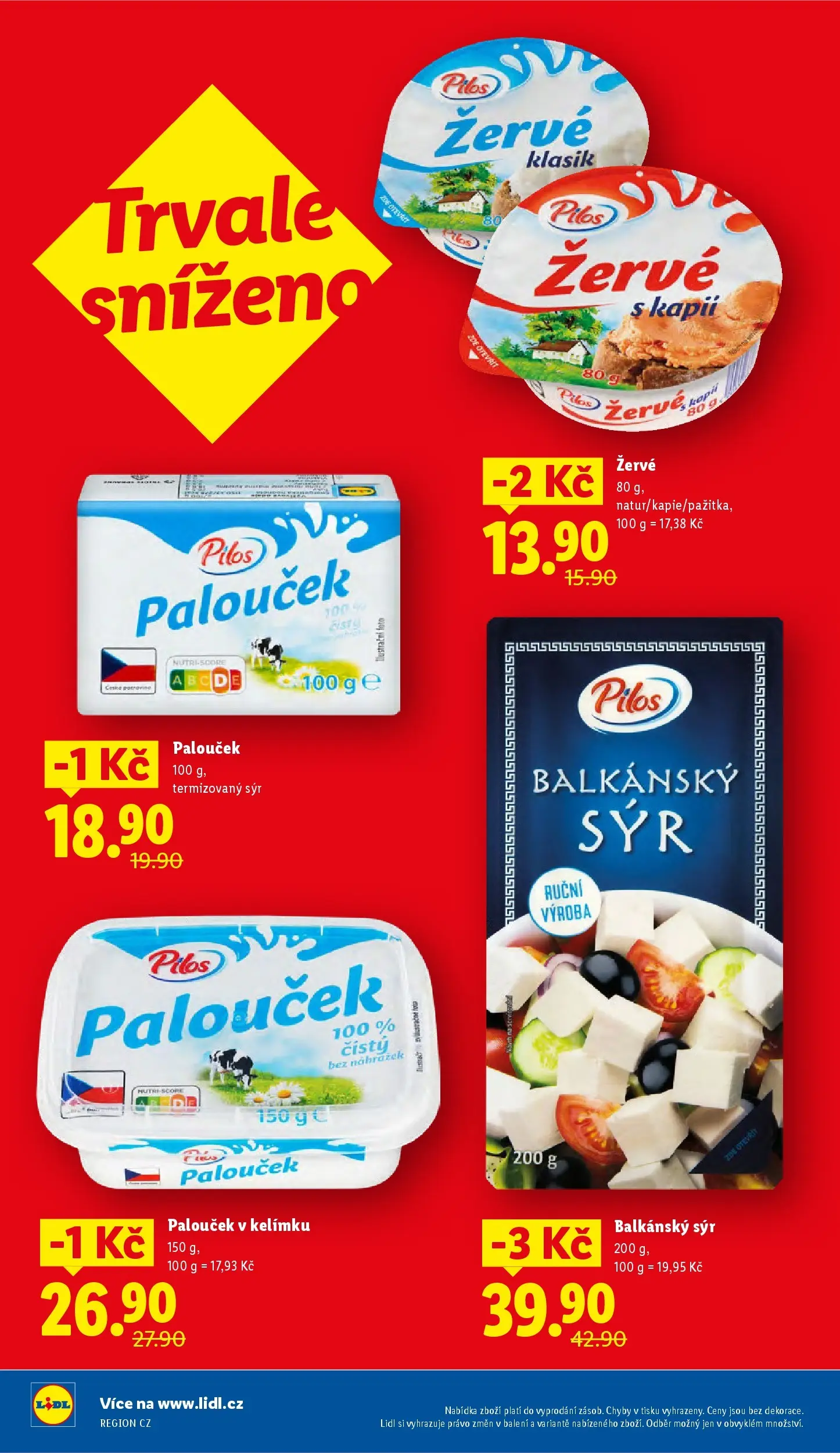 Lidl leták od 01.03.2026 - Nový akční leták | Strana: 16 | Produkty: Sýr, Balkánský sýr, Žervé