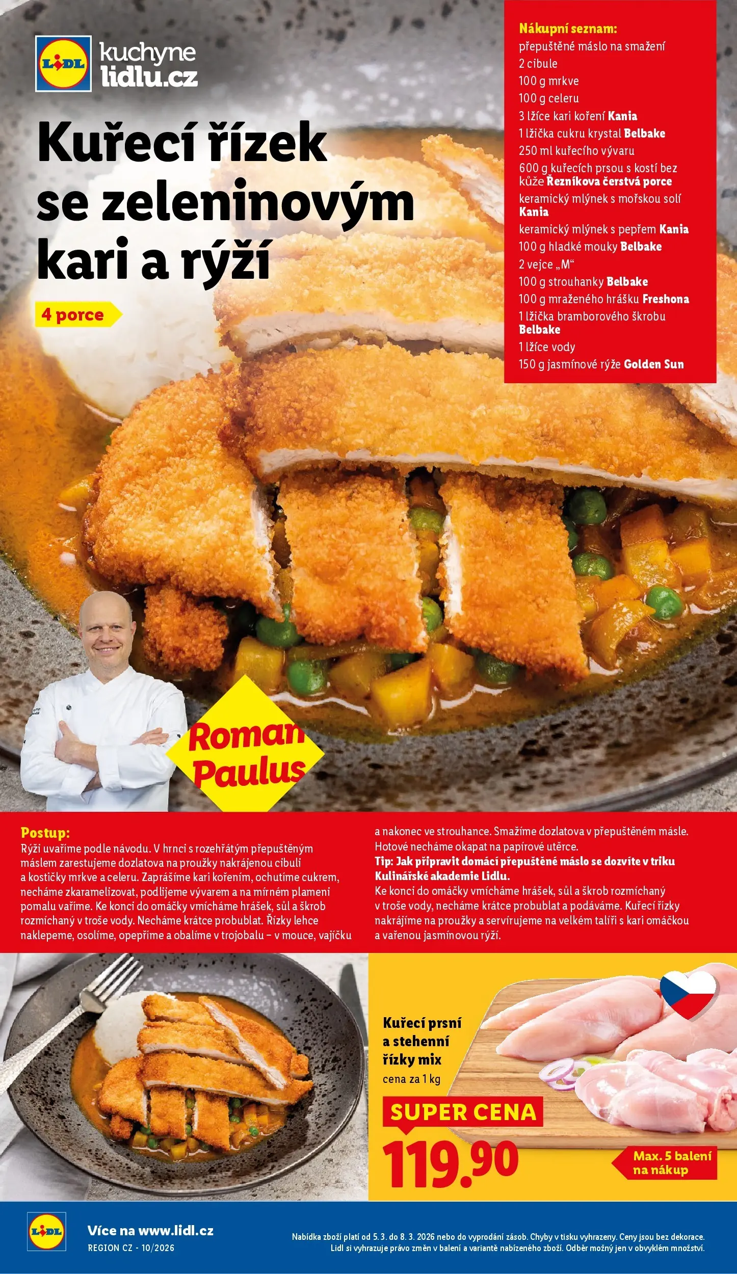 Lidl leták od 04.03.2026 - Nový akční leták | Strana: 17 | Produkty: Vejce, Přepuštěné máslo, Stehenní řízky, Cibule