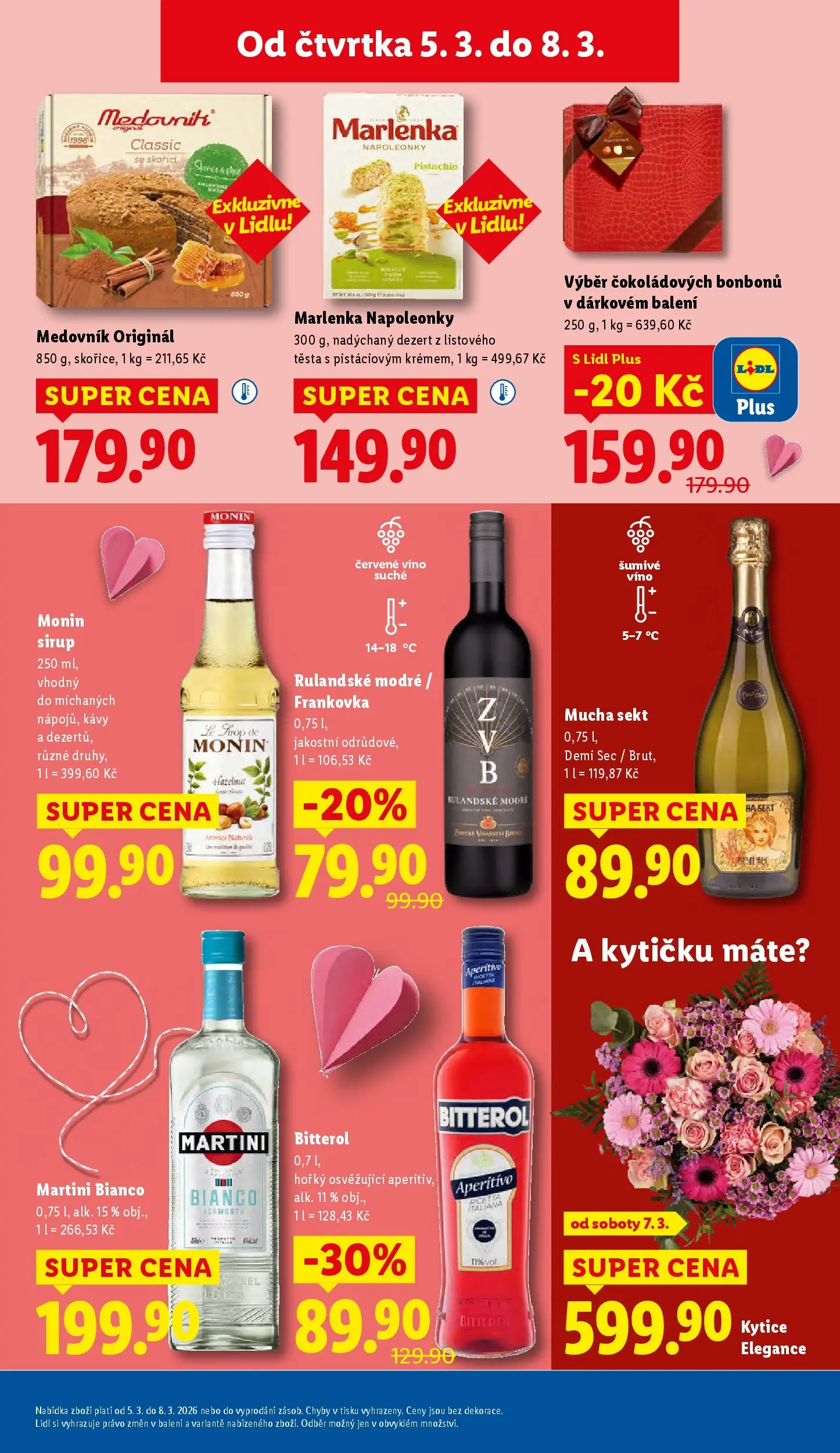 Lidl leták od 04.03.2026 - Nový akční leták | Strana: 19 | Produkty: Víno, Monin, Monin sirup, Aperitivo