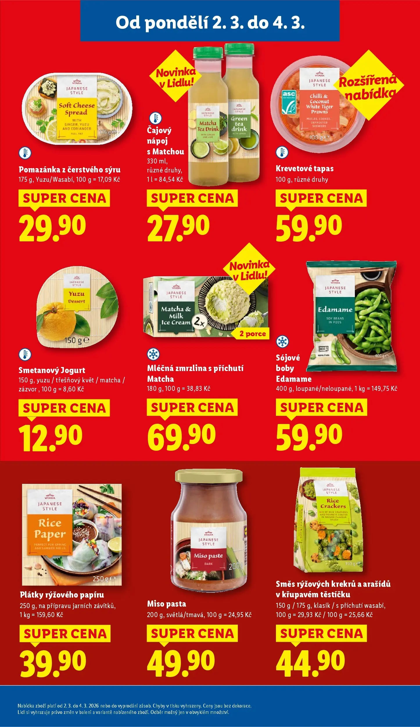 Lidl leták od 01.03.2026 - Nový akční leták | Strana: 23 | Produkty: Jogurt, Wasabi, Sójové boby, Edamame