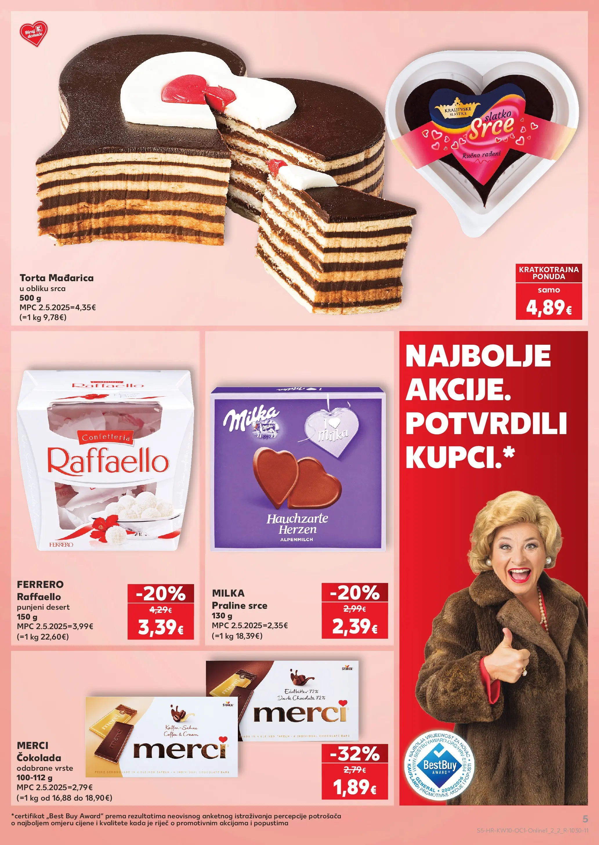 Kaufland - Kaufland katalog do 10.03.2026 novi od 03.03.2026 na listanje > letak digitalni | Stranica: 5 | Proizvodi: Čokolada, Merci, Torta, Raffaello