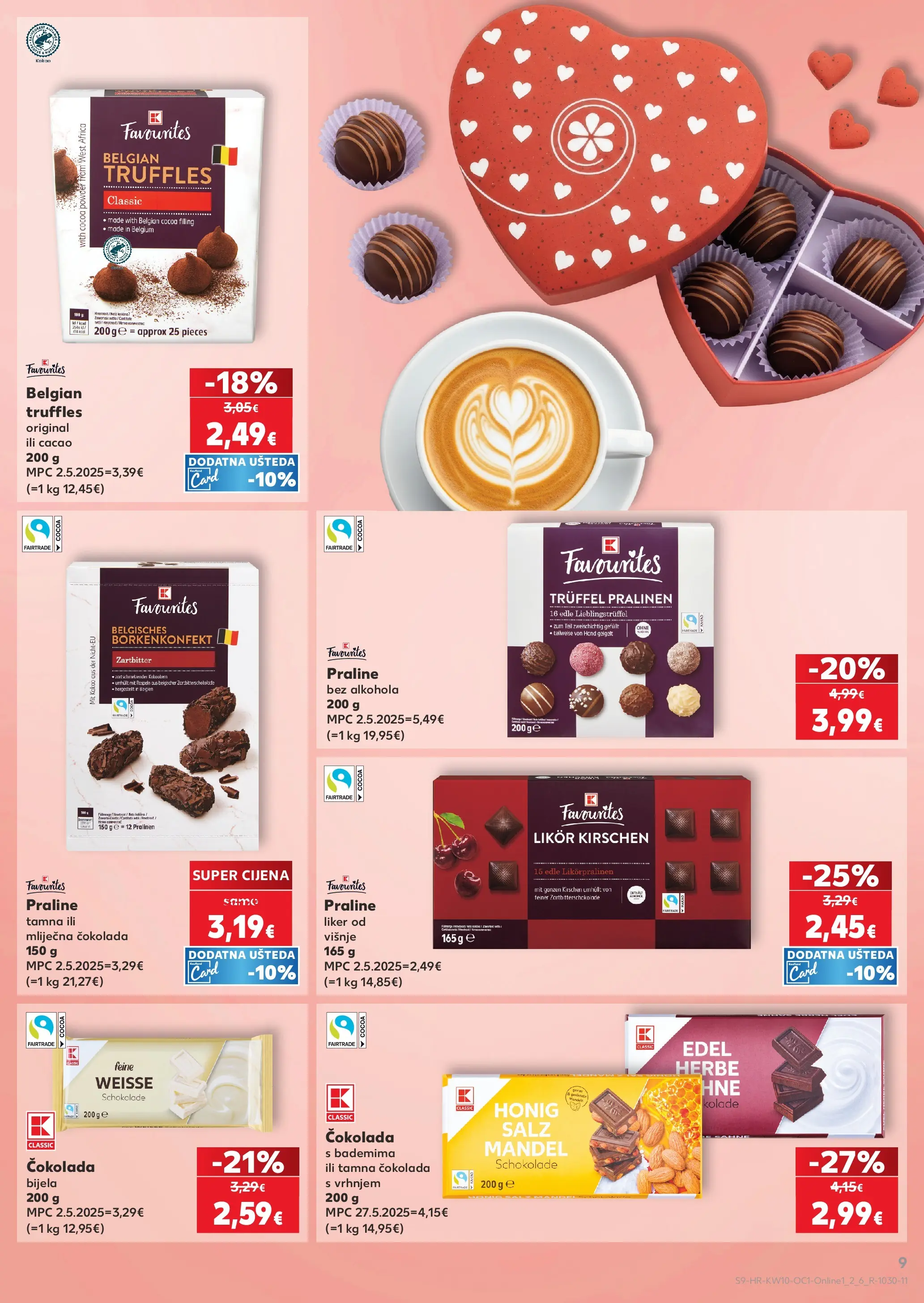 Kaufland - Kaufland katalog do 10.03.2026 novi od 03.03.2026 na listanje > letak digitalni | Stranica: 9 | Proizvodi: Praline, Čokolada, Liker, Kakao