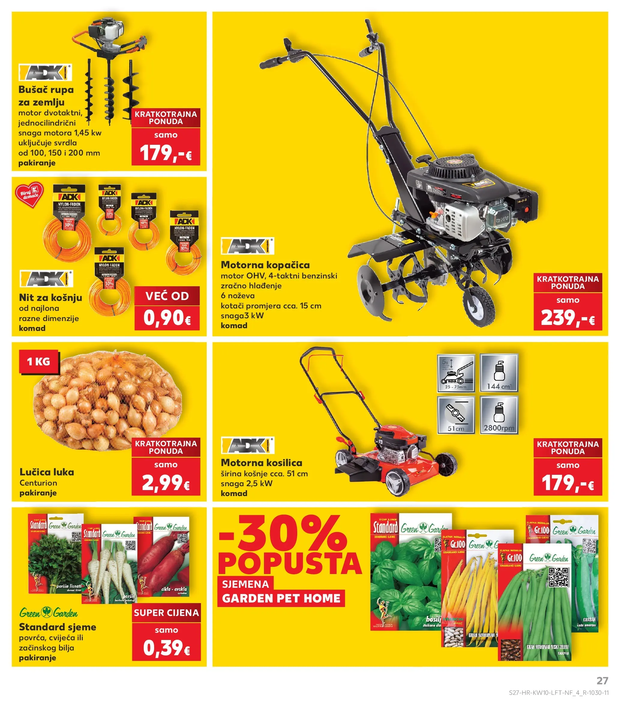 Kaufland - Kaufland katalog do 10.03.2026 novi od 03.03.2026 na listanje > letak digitalni | Stranica: 27 | Proizvodi: Kosilica, Grah, Cikla, Peršin