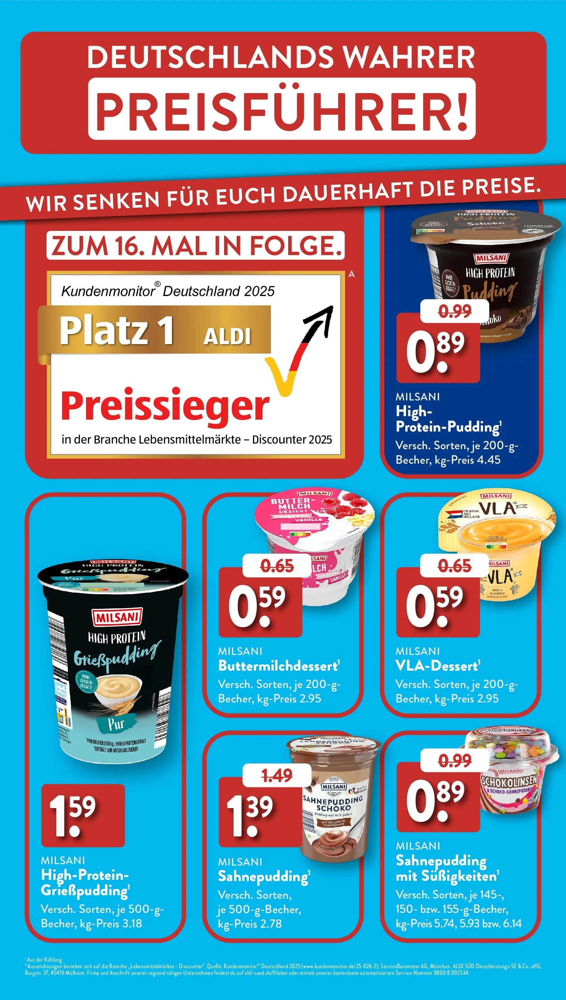 Aldi Süd Wochenangebote (ab 02.03.2026) zum Blättern | Seite: 27 | Produkte: Milch, Butter, Zucker, Himbeere