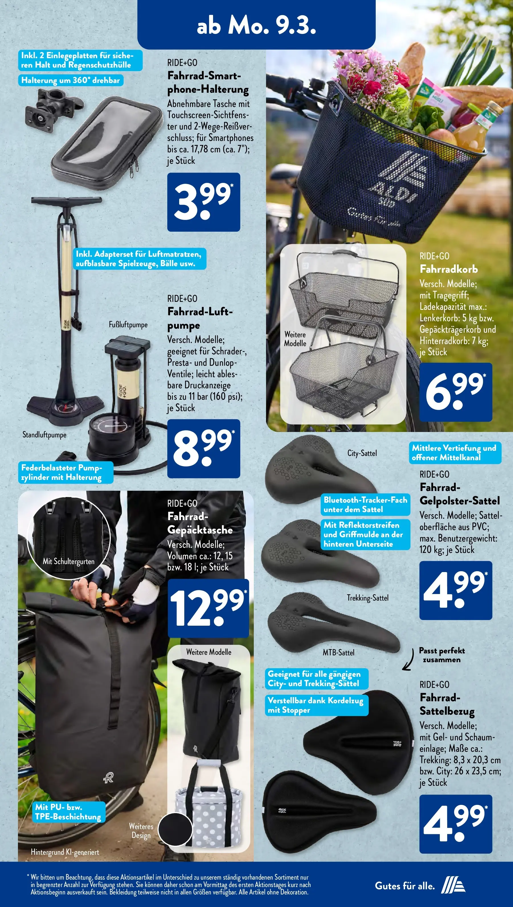 Aldi Süd Wochenangebote (ab 09.03.2026) zum Blättern | Seite: 11 | Produkte: Tasche, Smartphones, Bekleidung