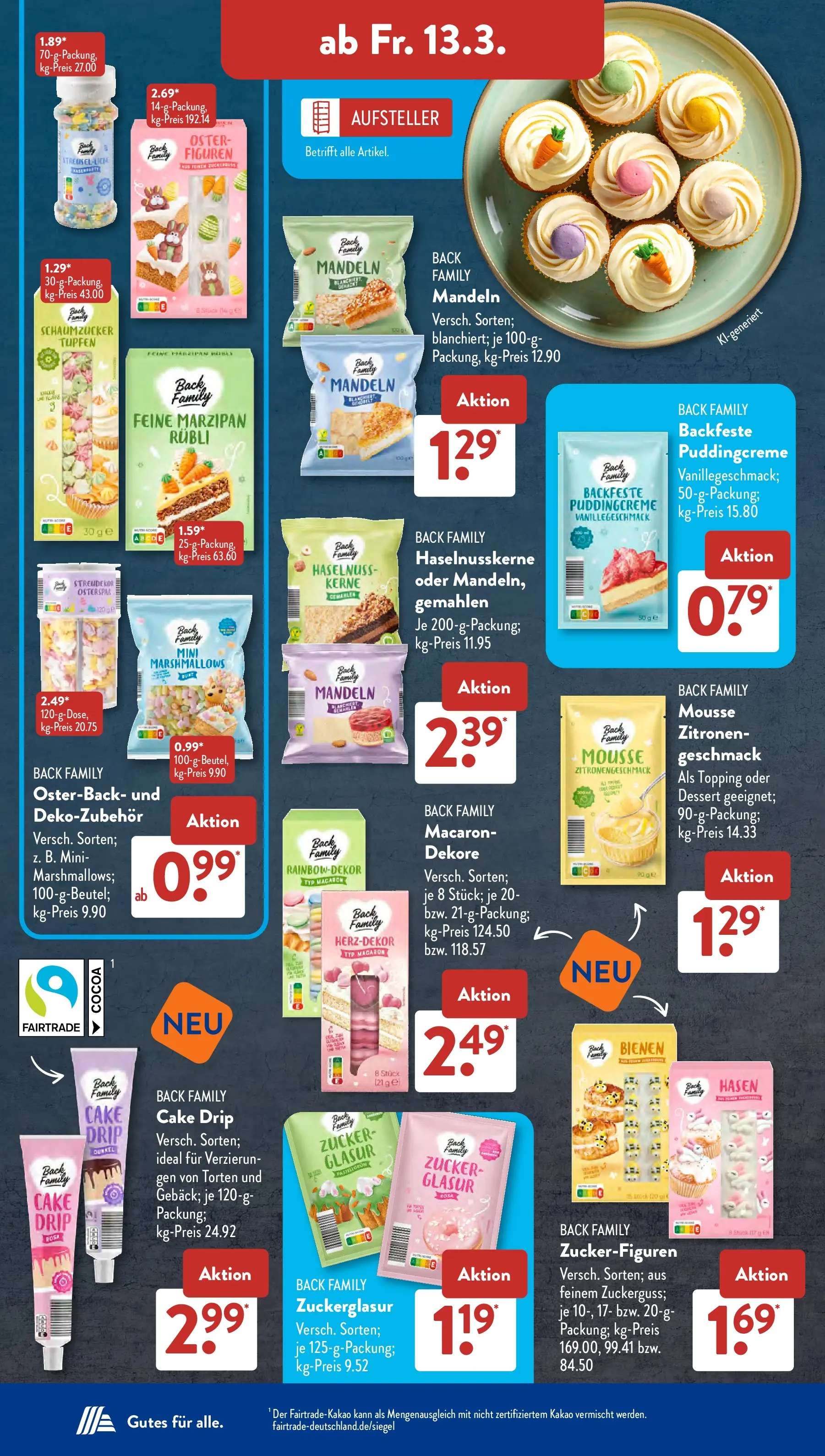 Aldi Süd Wochenangebote (ab 09.03.2026) zum Blättern | Seite: 22 | Produkte: Mandeln, Zucker, Zitronen