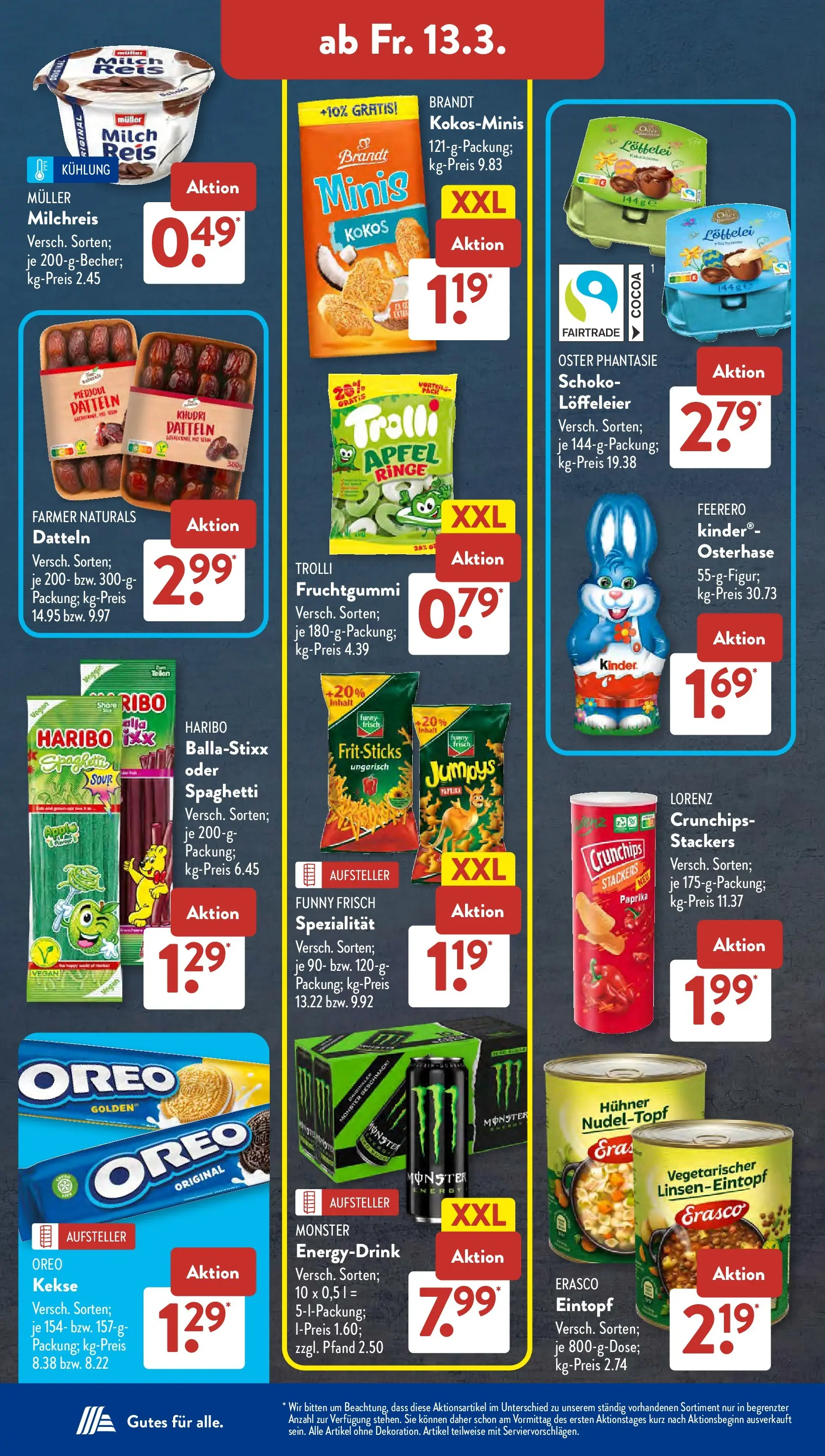 Aldi Süd Wochenangebote (ab 09.03.2026) zum Blättern | Seite: 24 | Produkte: Funny frisch, Monster, Paprika, Kekse