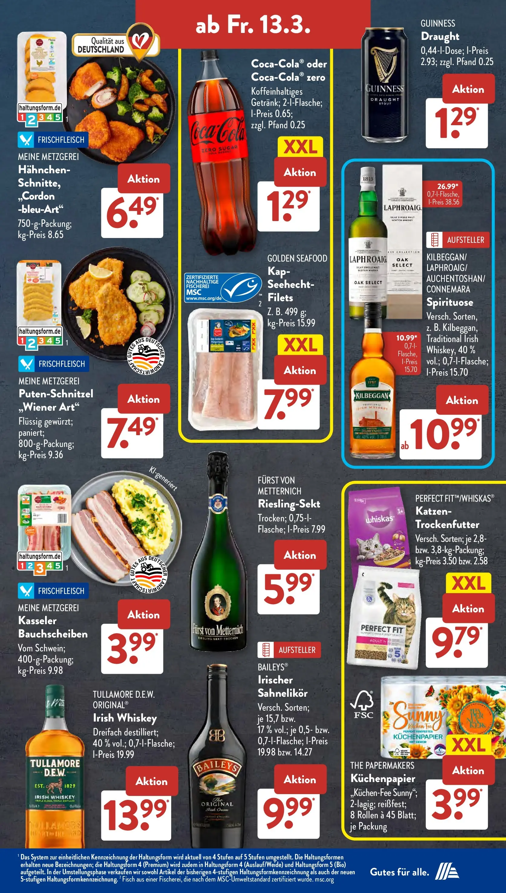 Aldi Süd Wochenangebote (ab 09.03.2026) zum Blättern | Seite: 25 | Produkte: Furst von metternich, Fisch, Whiskey, Whiskas