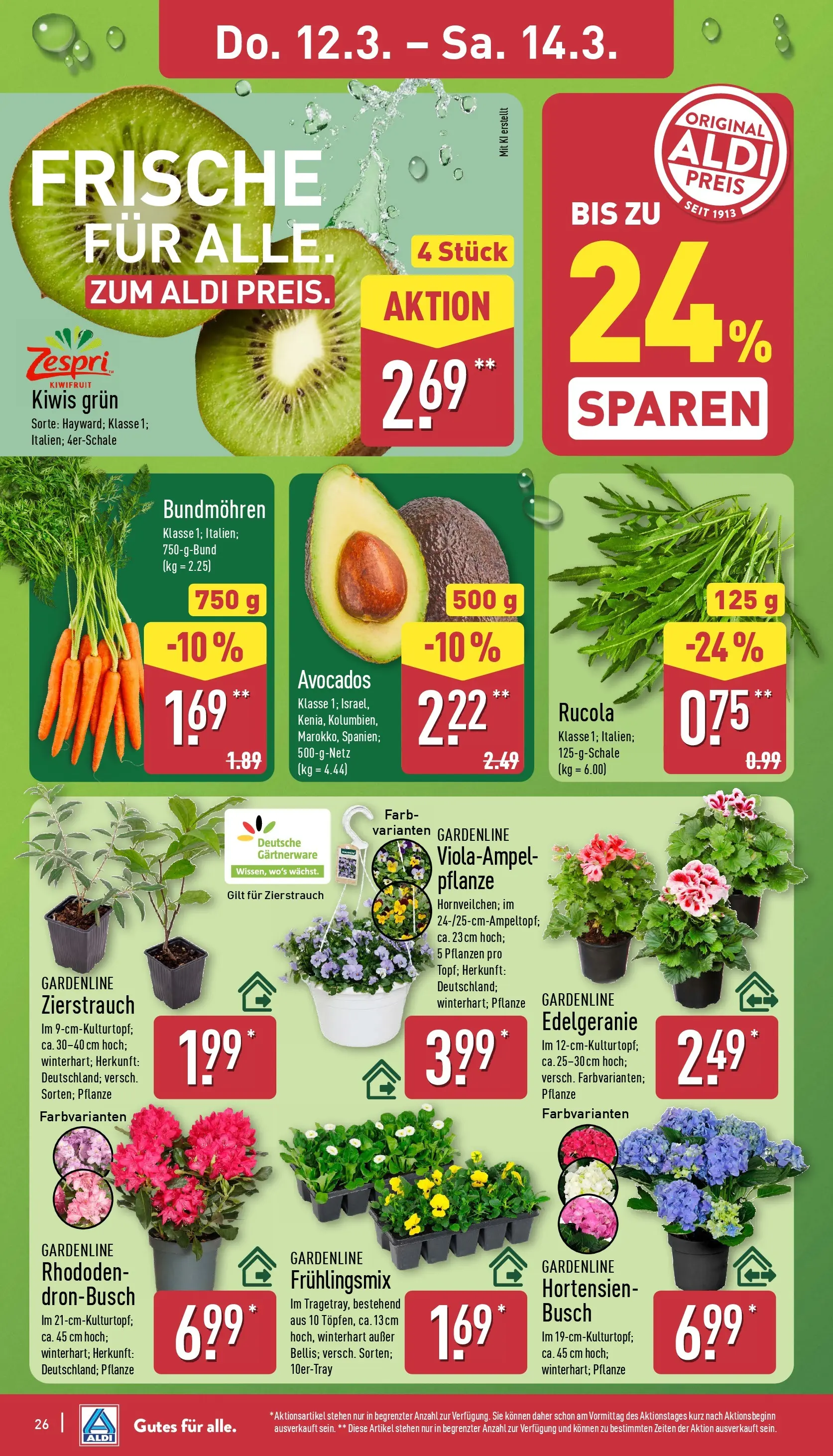 Aldi Wochenangebote (ab 09.03.2026) » Angebote Online | Seite: 27 | Produkte: Rucola