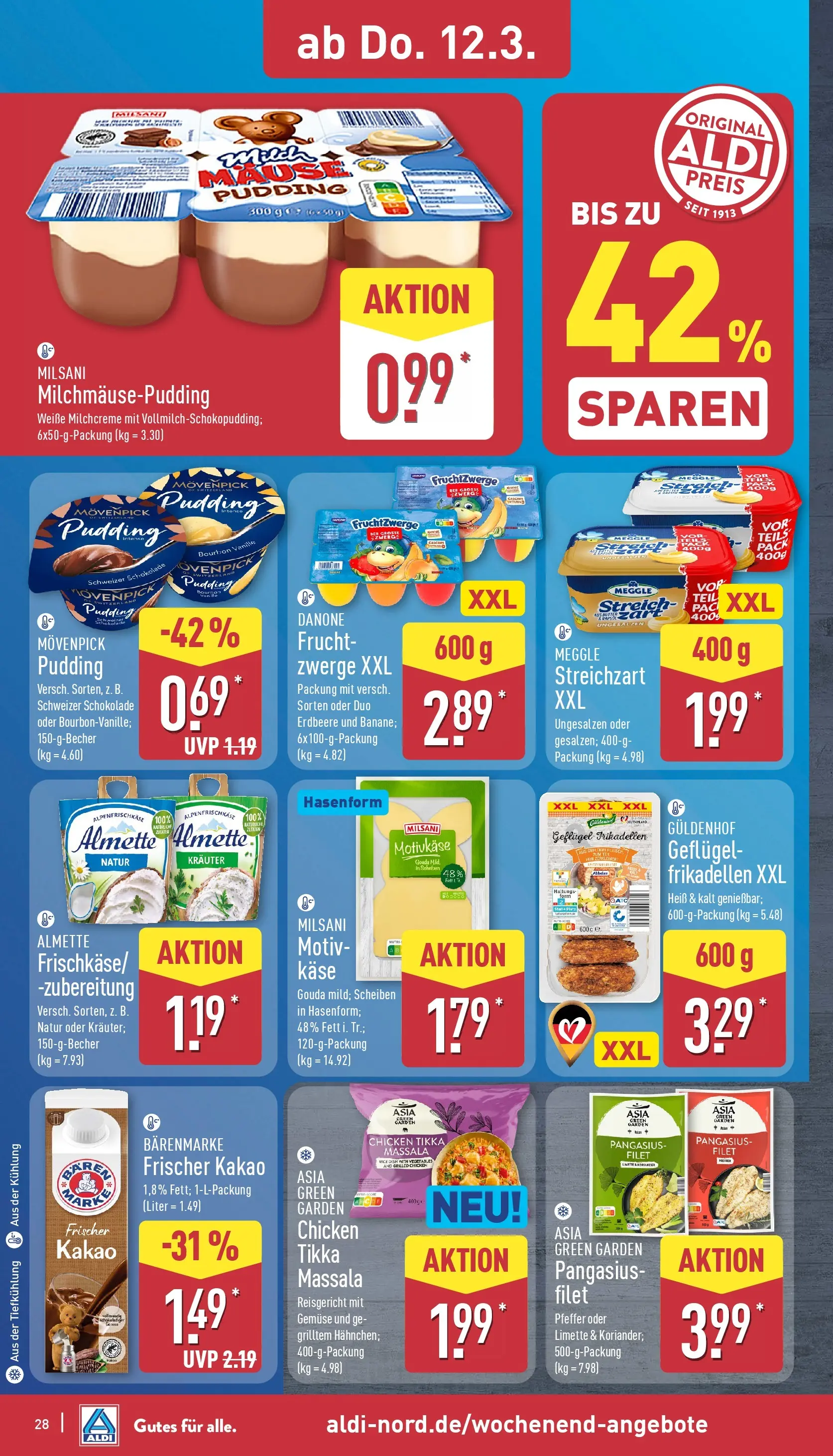 Aldi Wochenangebote (ab 09.03.2026) » Angebote Online | Seite: 29 | Produkte: Käse, Pudding, Limette, Bourbon