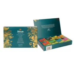 Mischung aus 8 Teesorten von Gr&uuml;n- und Schwarztee aromatisiert und nicht aromatisiert 64x1,8g