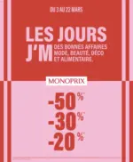Monop' Nos meilleures bonnes affaires - au 22.03.2026