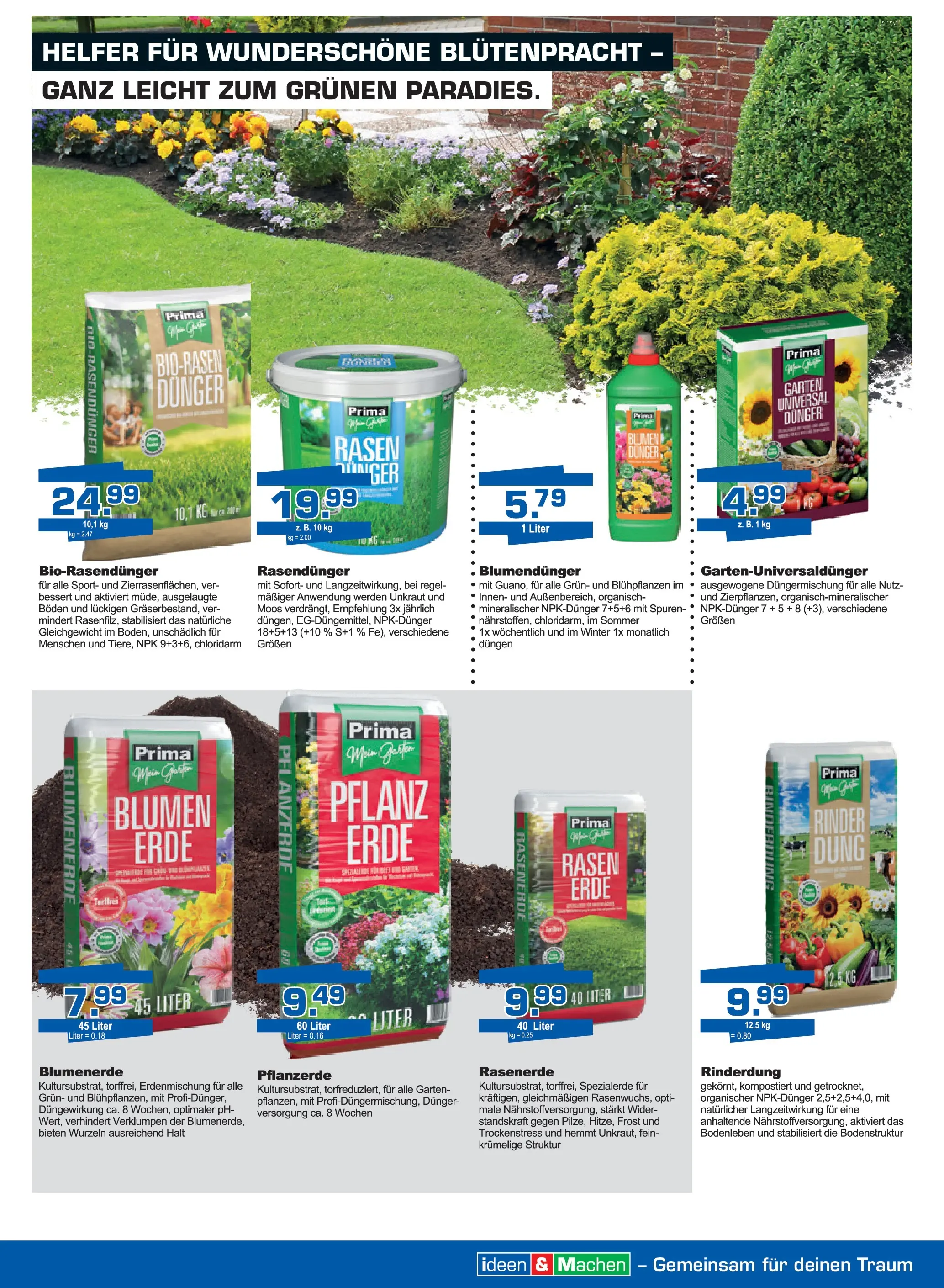 Angebote - Borgers Baustoffe: Aktuelle Angebote (ab 26.02.2026) zum Blättern | Seite: 2 | Produkte: Pflanzerde, Blumen, Blumenerde