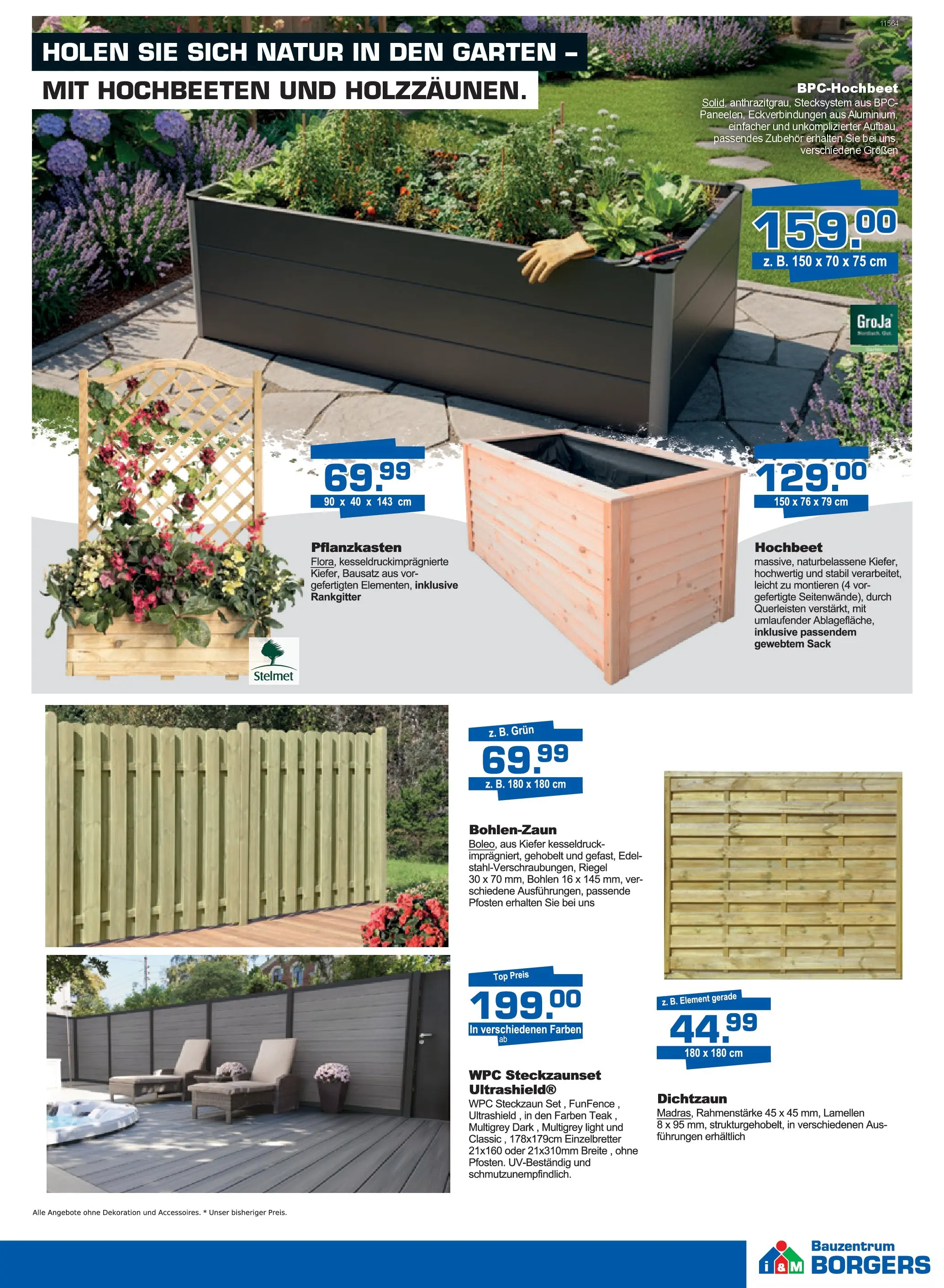 Angebote - Borgers Baustoffe: Aktuelle Angebote (ab 26.02.2026) zum Blättern | Seite: 7 | Produkte: Top, Hochbeet