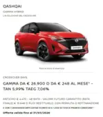 Nissan Qashqai gamma hybrid - al 31.03.2026