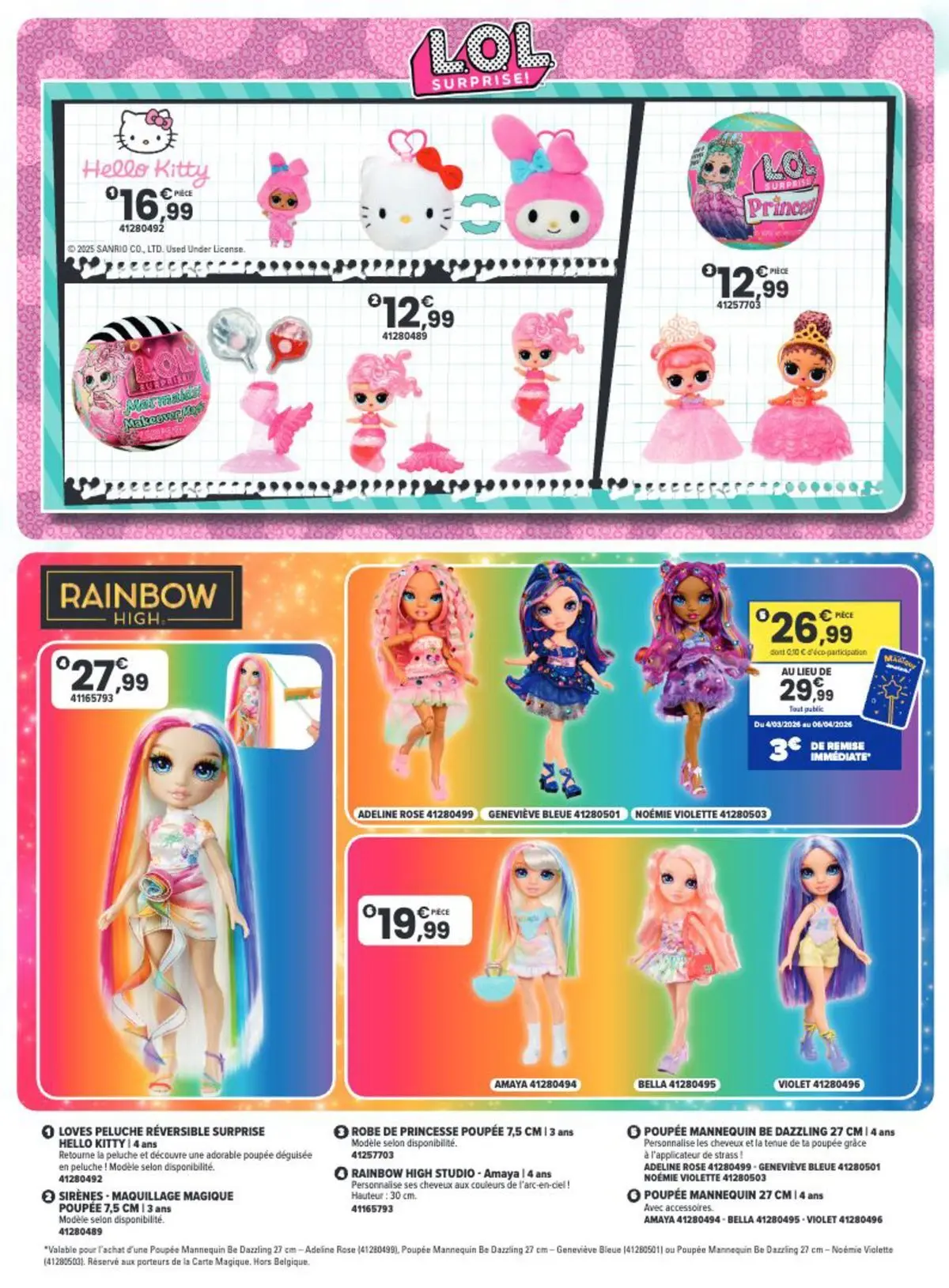 Offres - La Chasse aux cadeaux est ouverte ! 【Avril】 | Page: 14 | Produits: Robe, Poupée, Peluche