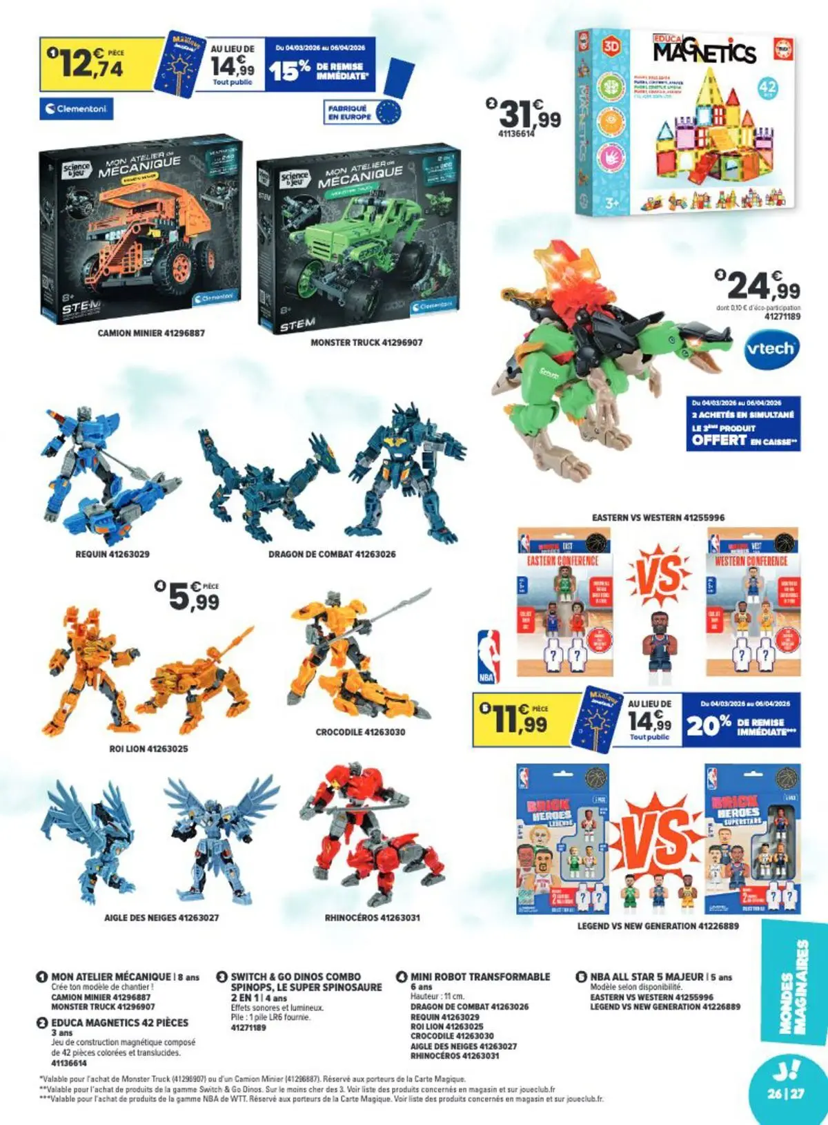 Offres - La Chasse aux cadeaux est ouverte ! 【Avril】 | Page: 27 | Produits: Robot