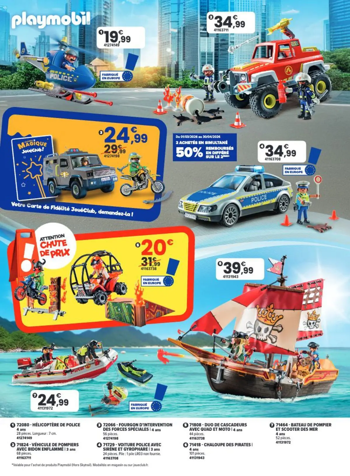 Offres - La Chasse aux cadeaux est ouverte ! 【Avril】 | Page: 28 | Produits: Playmobil