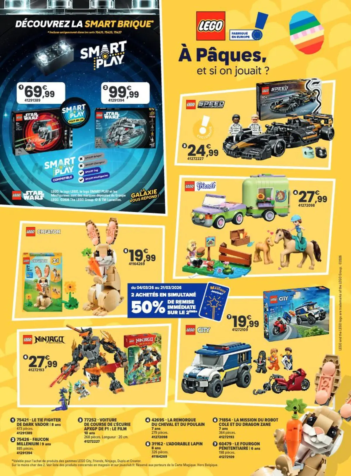 Offres - La Chasse aux cadeaux est ouverte ! 【Avril】 | Page: 30 | Produits: Légo, Robot, Remorque, Thé