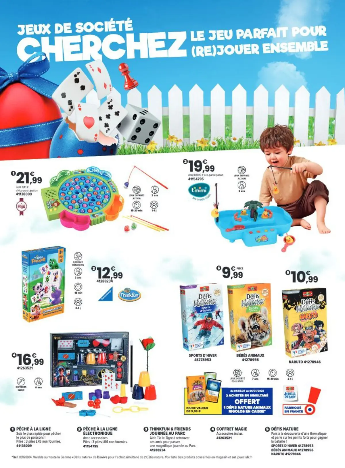 Offres - La Chasse aux cadeaux est ouverte ! 【Avril】 | Page: 32 | Produits: Pêche, Jeux, Jeux de société, Piles