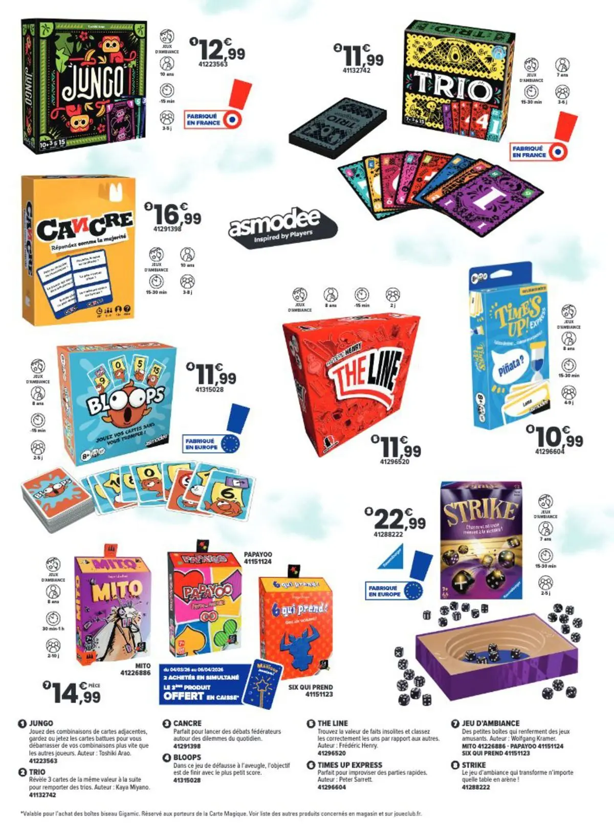 Offres - La Chasse aux cadeaux est ouverte ! 【Avril】 | Page: 36 | Produits: Table, Jeux, Thé